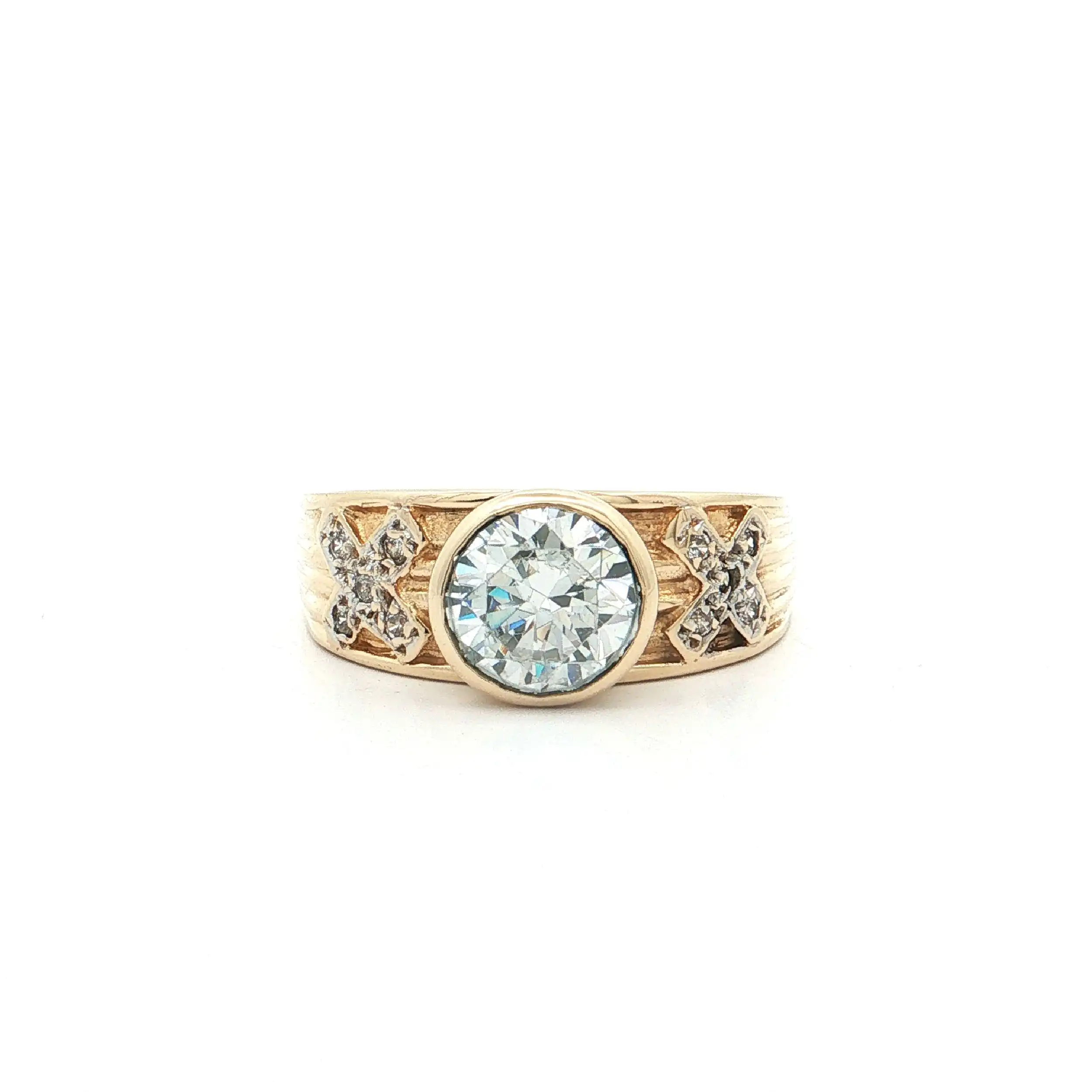 Ring Gelbgold mit Zirkonia