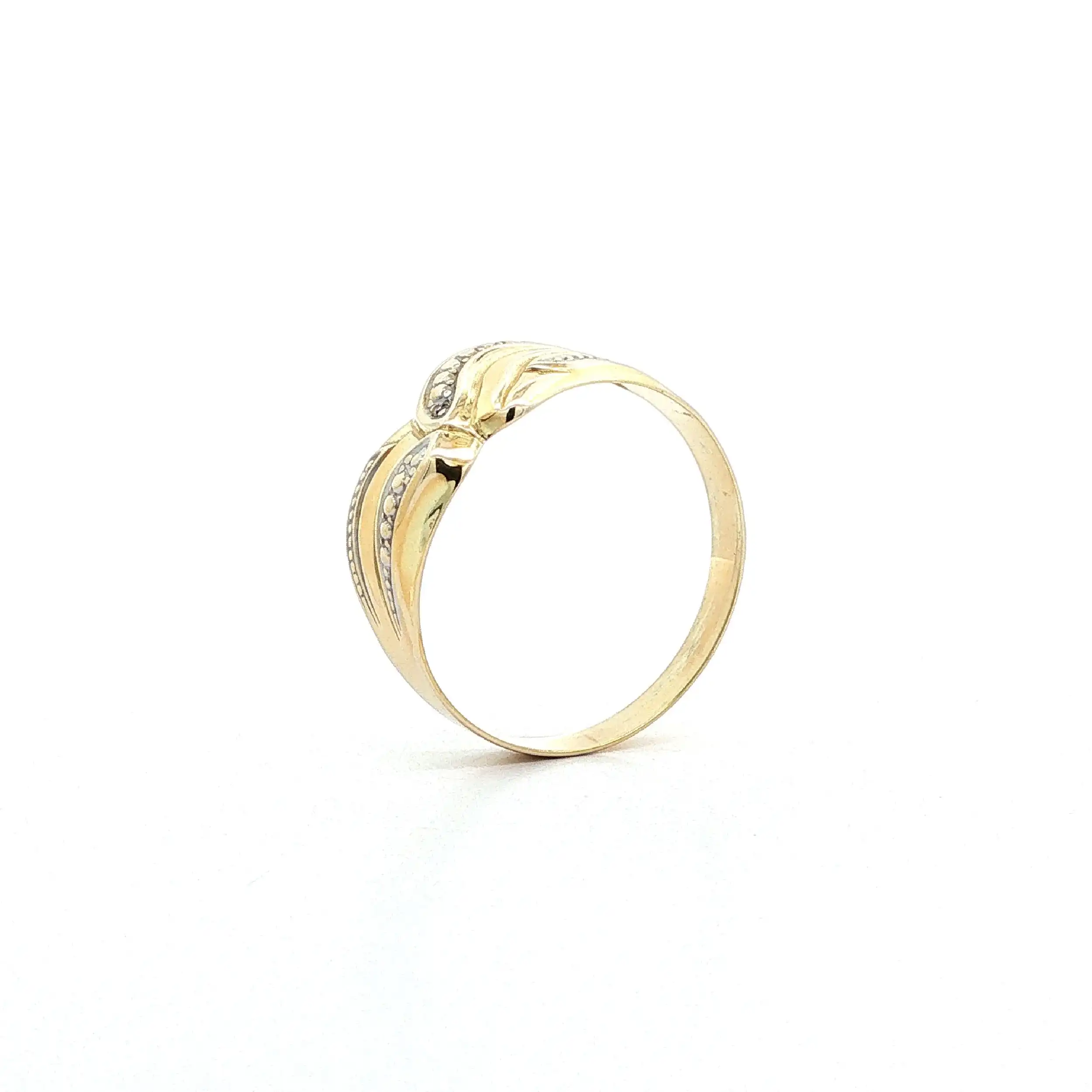 Ring Bicolor mit Diamant