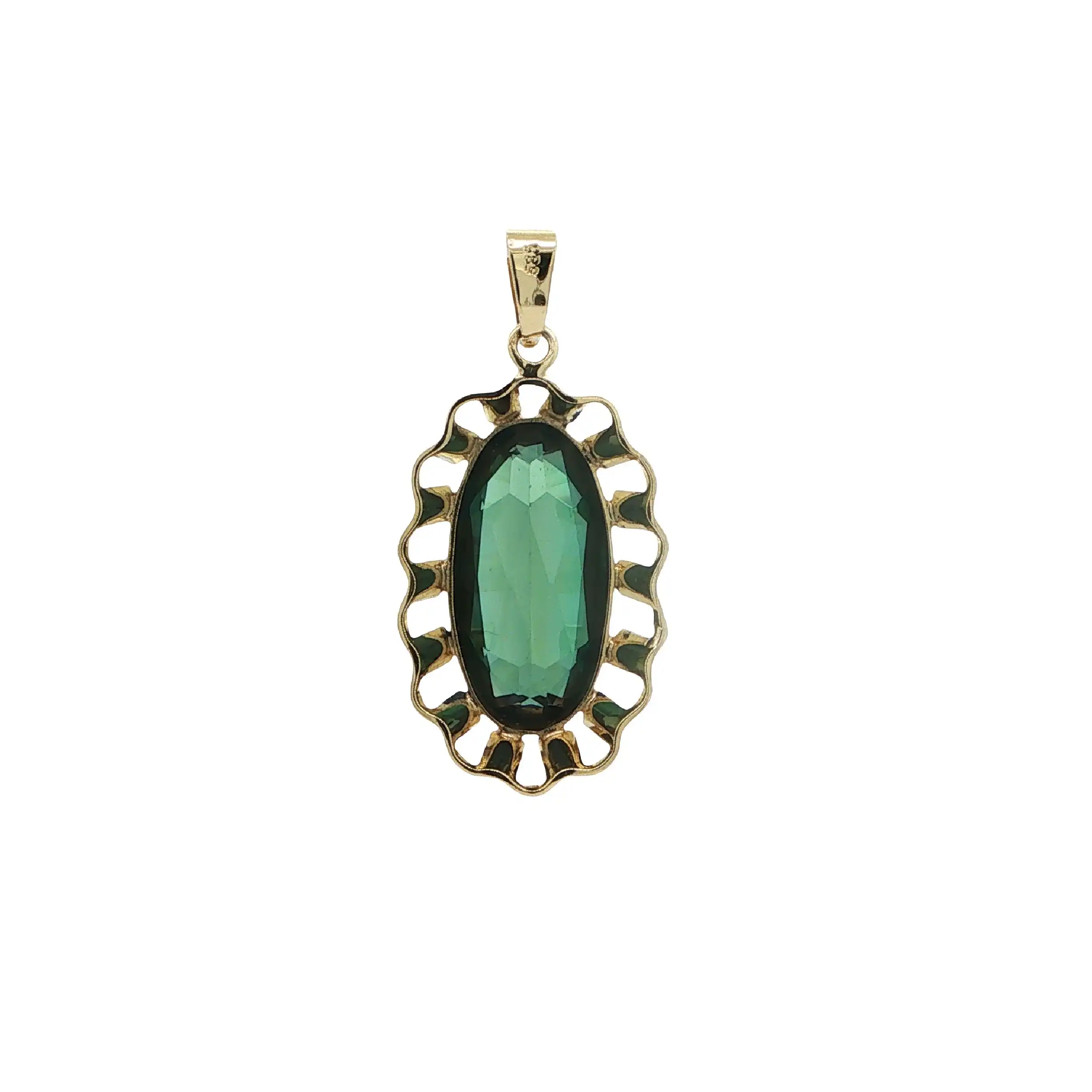 Anhänger Gelbgold mit Grossular