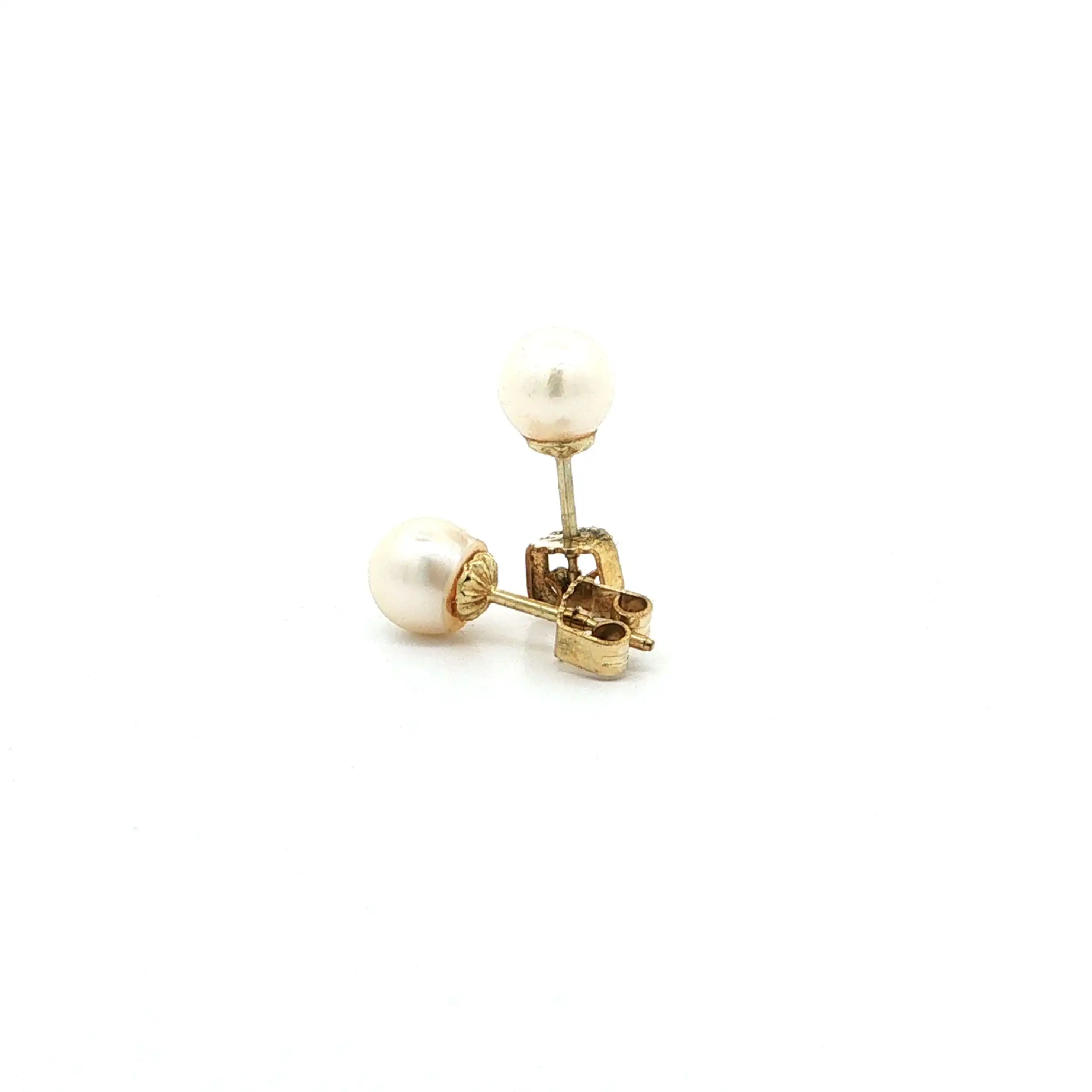 Ohrstecker Gelbgold mit Perle Ohrstecker Gelbgold mit Perle