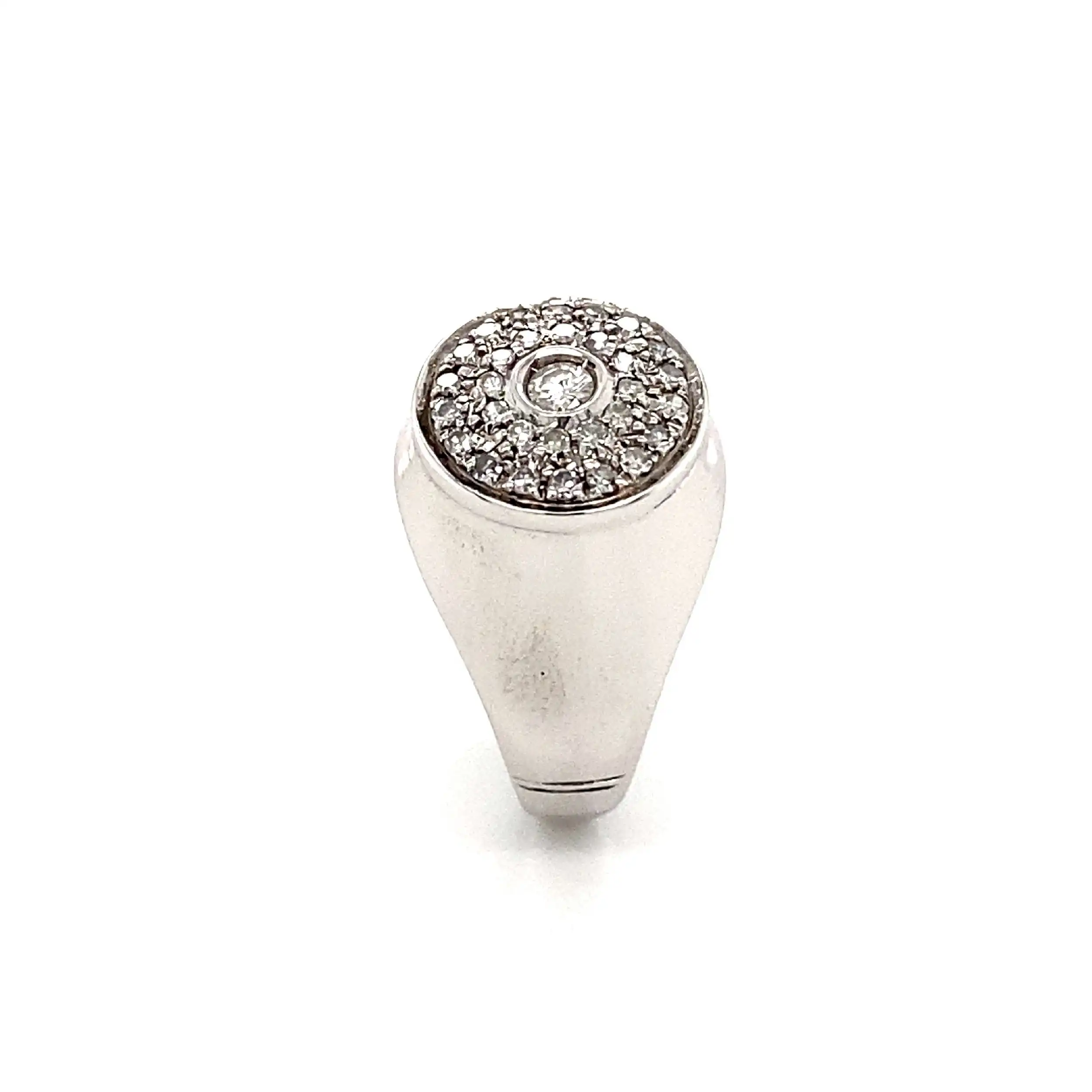 Ring Weißgold mit Brillant & Diamanten