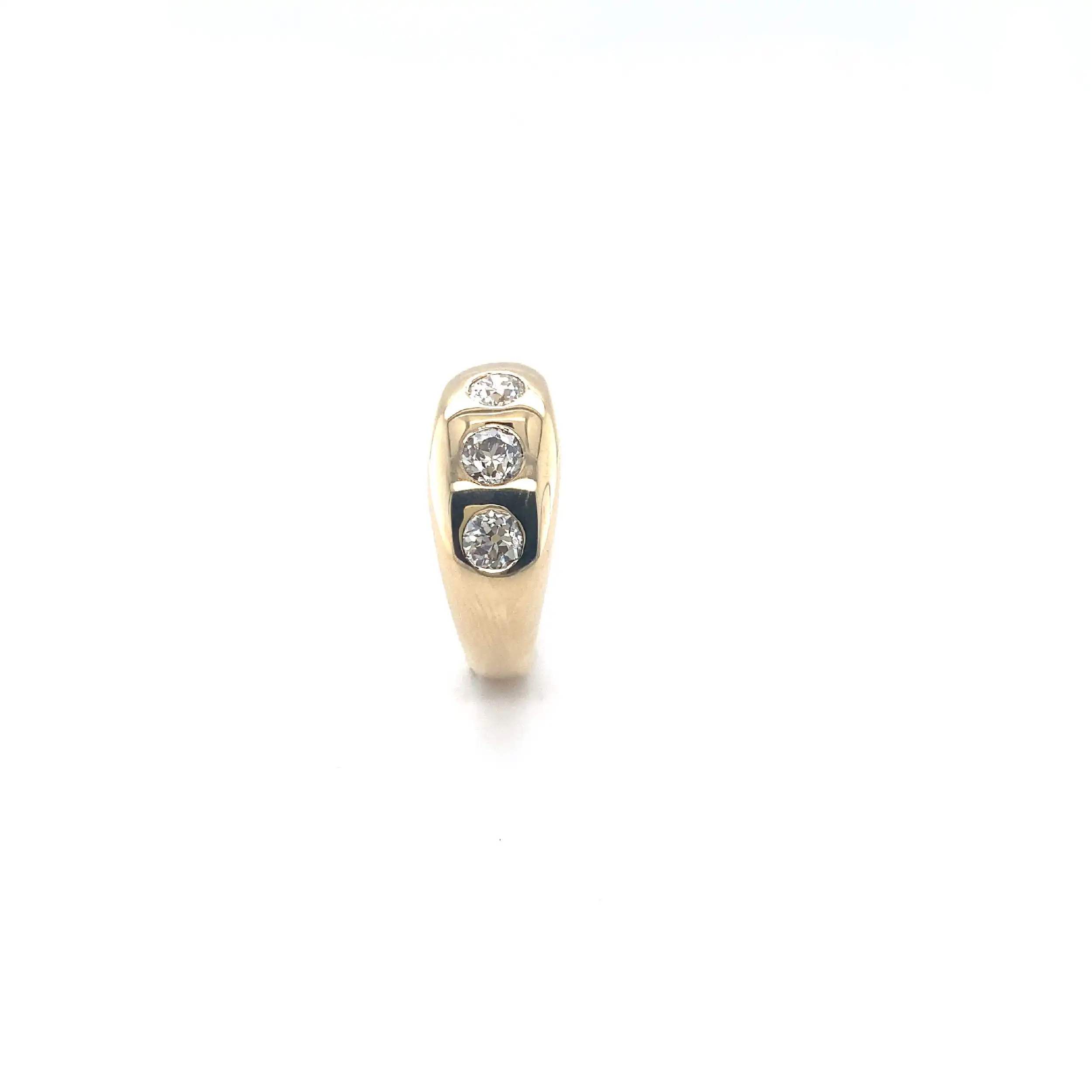 Ring Gelbgold mit Altschliffbrillanten Ring Gelbgold mit Altschliffbrillanten