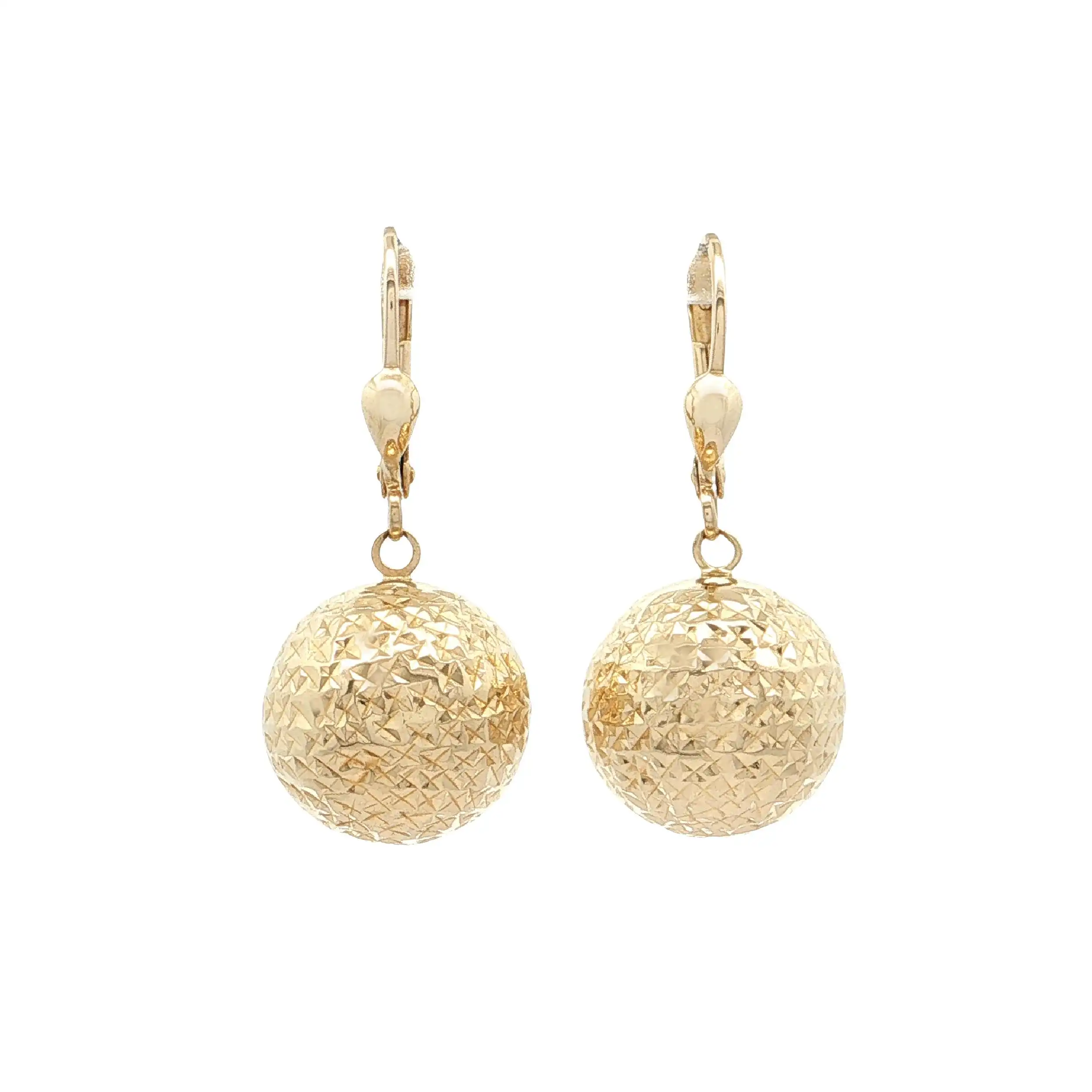 Ohrhänger Gelbgold "Kugel" diamantiert Ohrhänger Gelbgold "Kugel" diamantiert