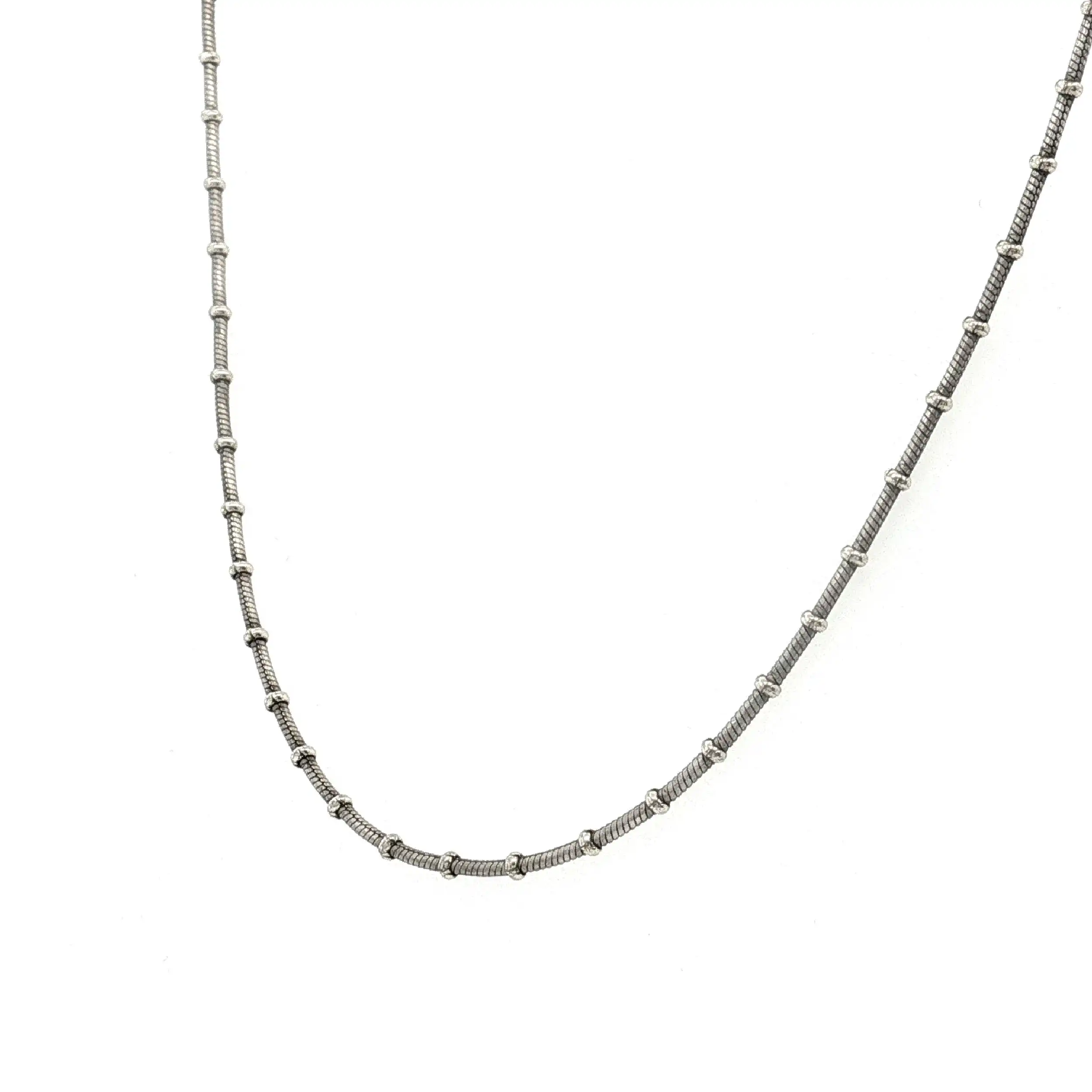 Kette Silber mit vergoldeten Elementen