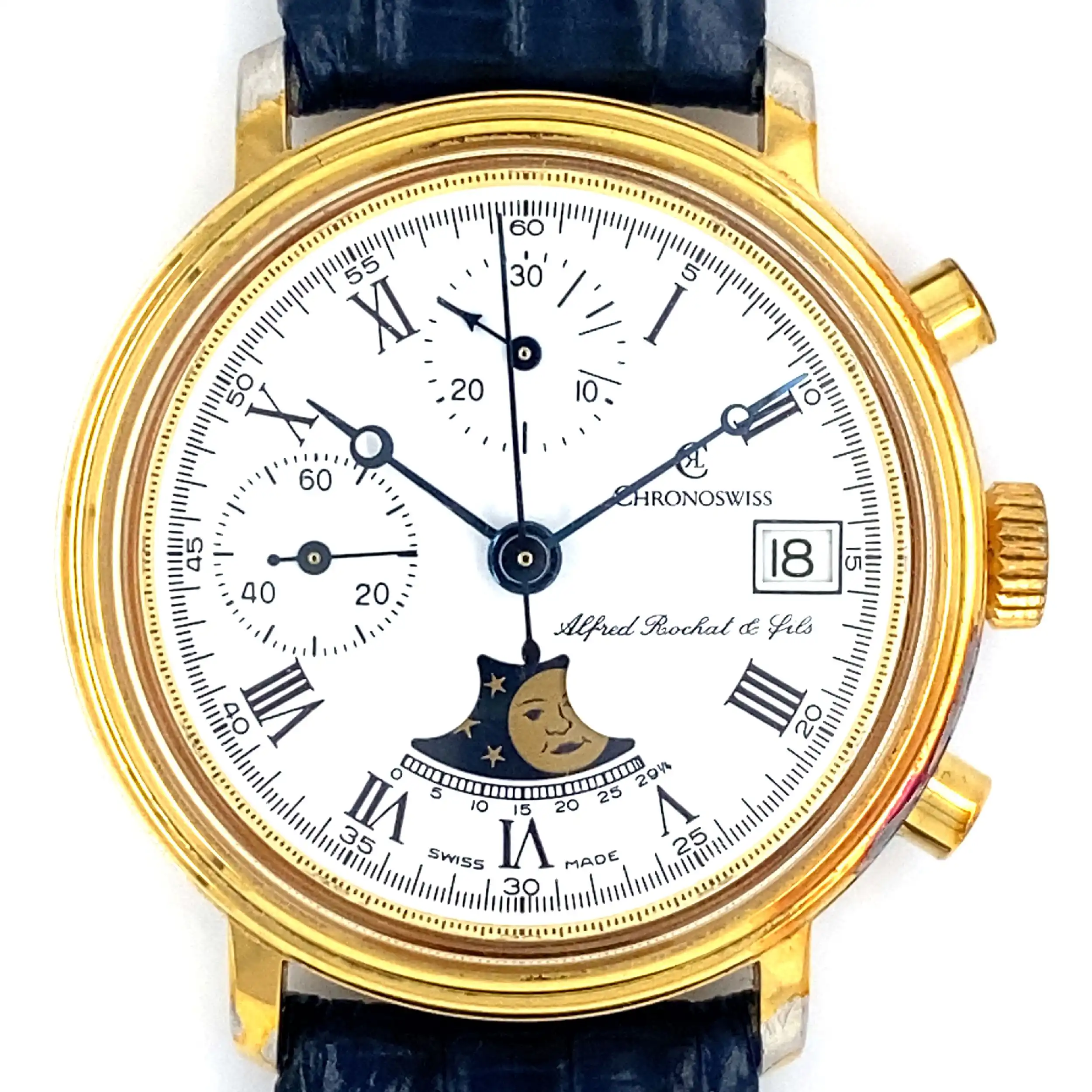 Chronoswiss Alfred Rochat & Fils lunar Mondphase Chronograph Chronoswiss Alfred Rochat & Fils lunar Mondphase Chronograph