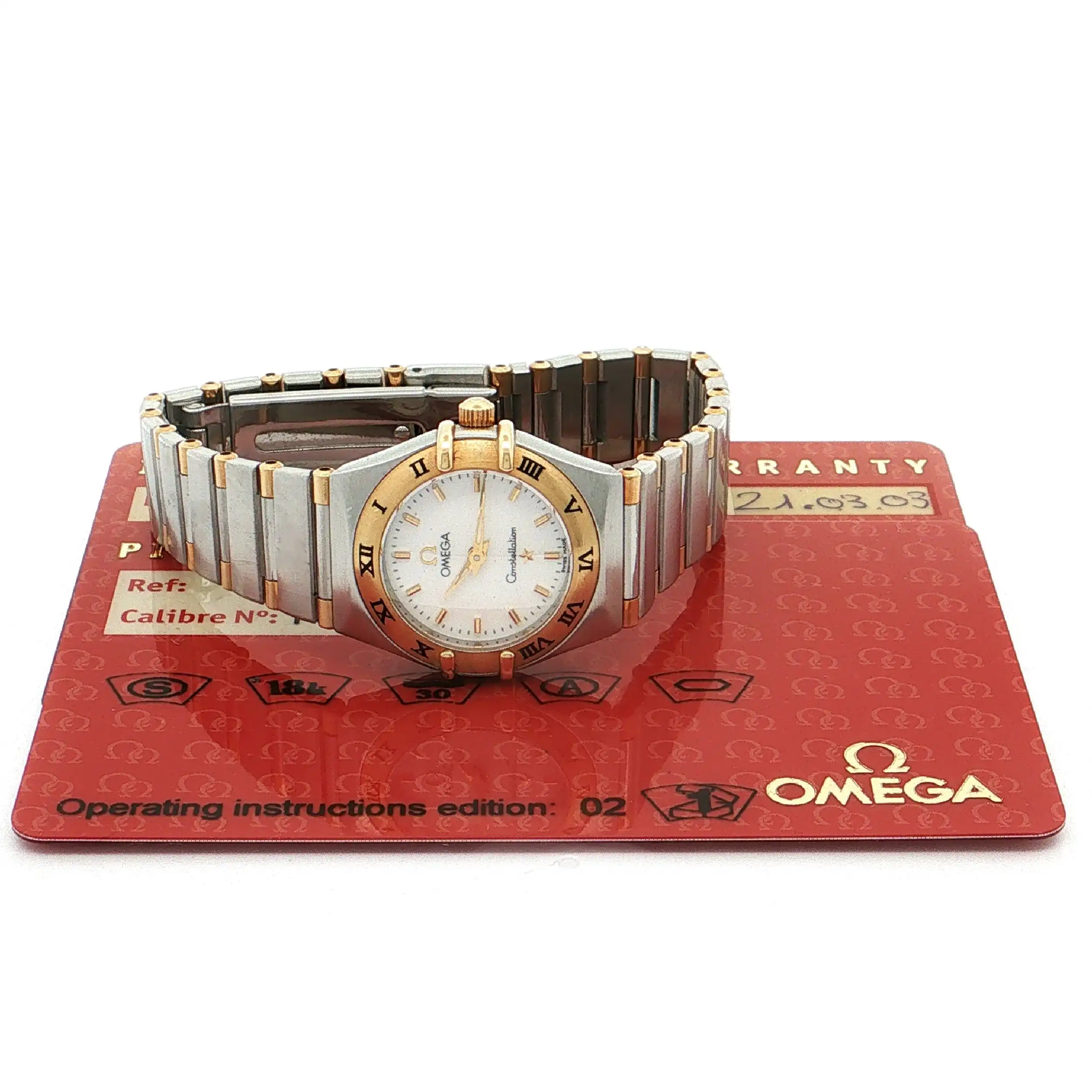 Damenuhr Omega Constellation 23mm Ref.13627000 mit Papiere