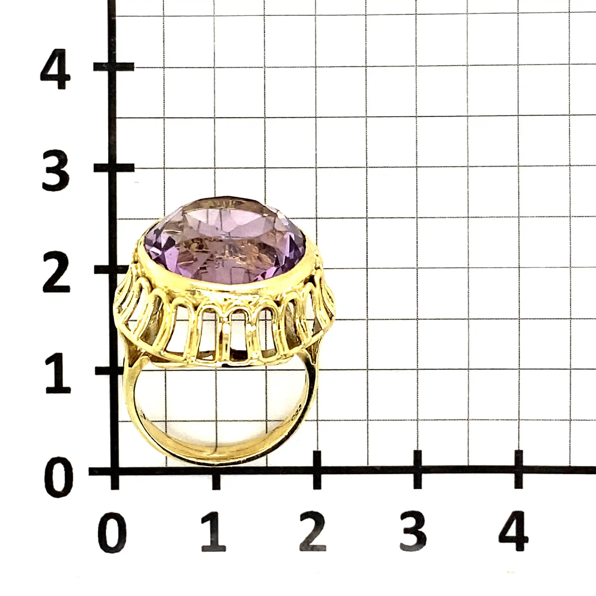 Ring Gelbgold mit Amethyst Ring Gelbgold mit Amethyst