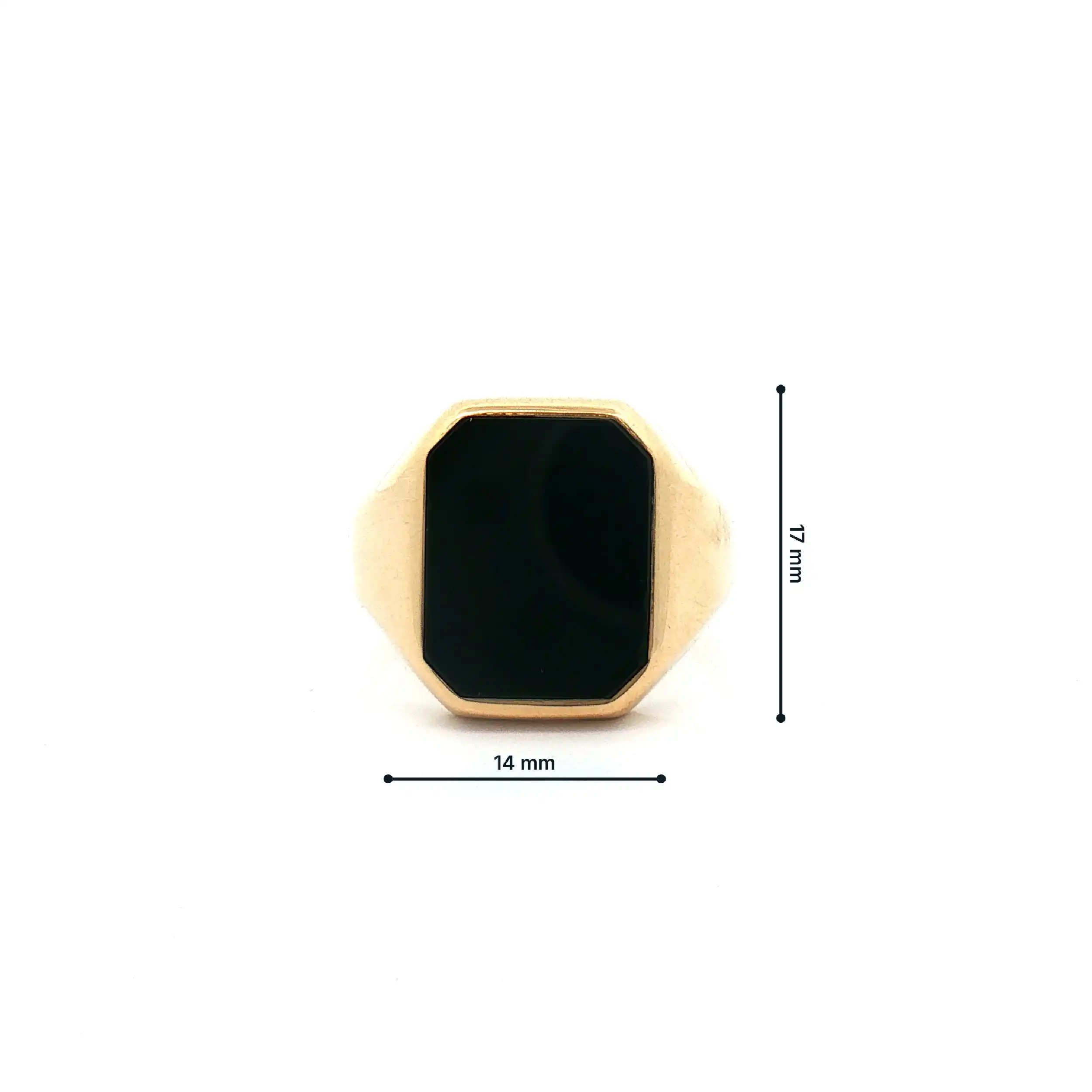 Ring Gelbgold mit Onyx Ring Gelbgold mit Onyx