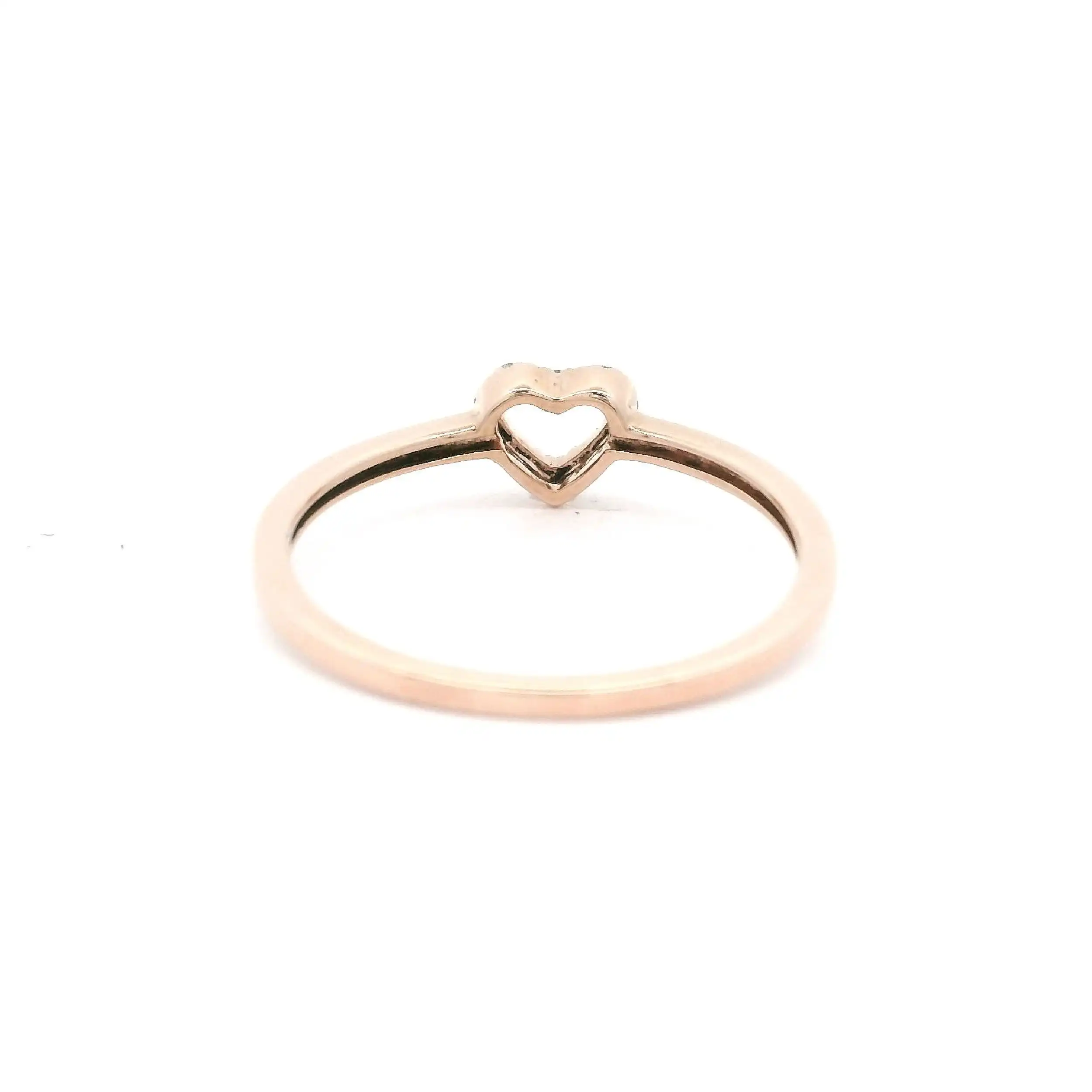Ring Rotgold "Herz" mit Brillanten Ring Rotgold "Herz" mit Brillanten