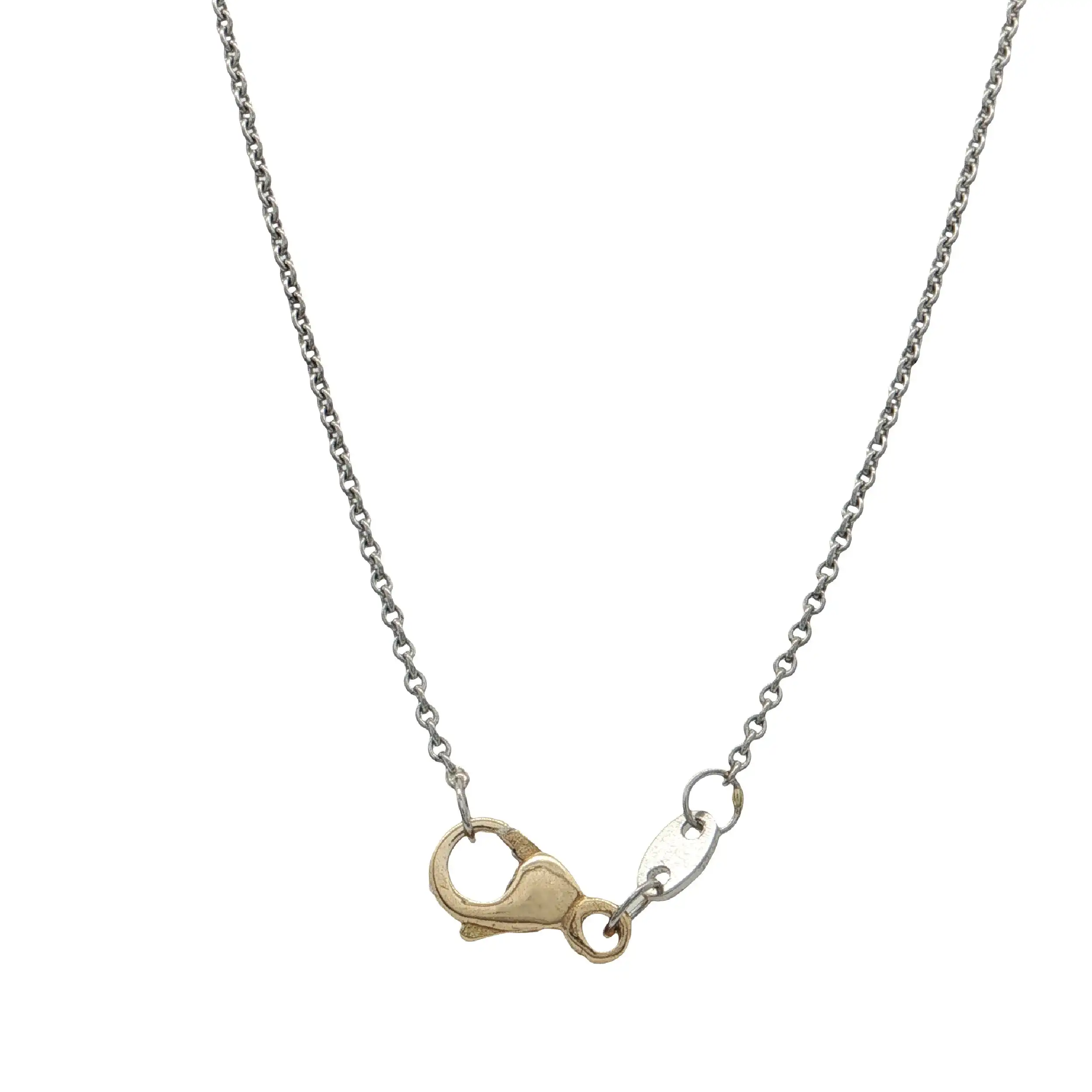Collier Platin/Gelbgold mit Brillant Collier Platin/Gelbgold mit Brillant