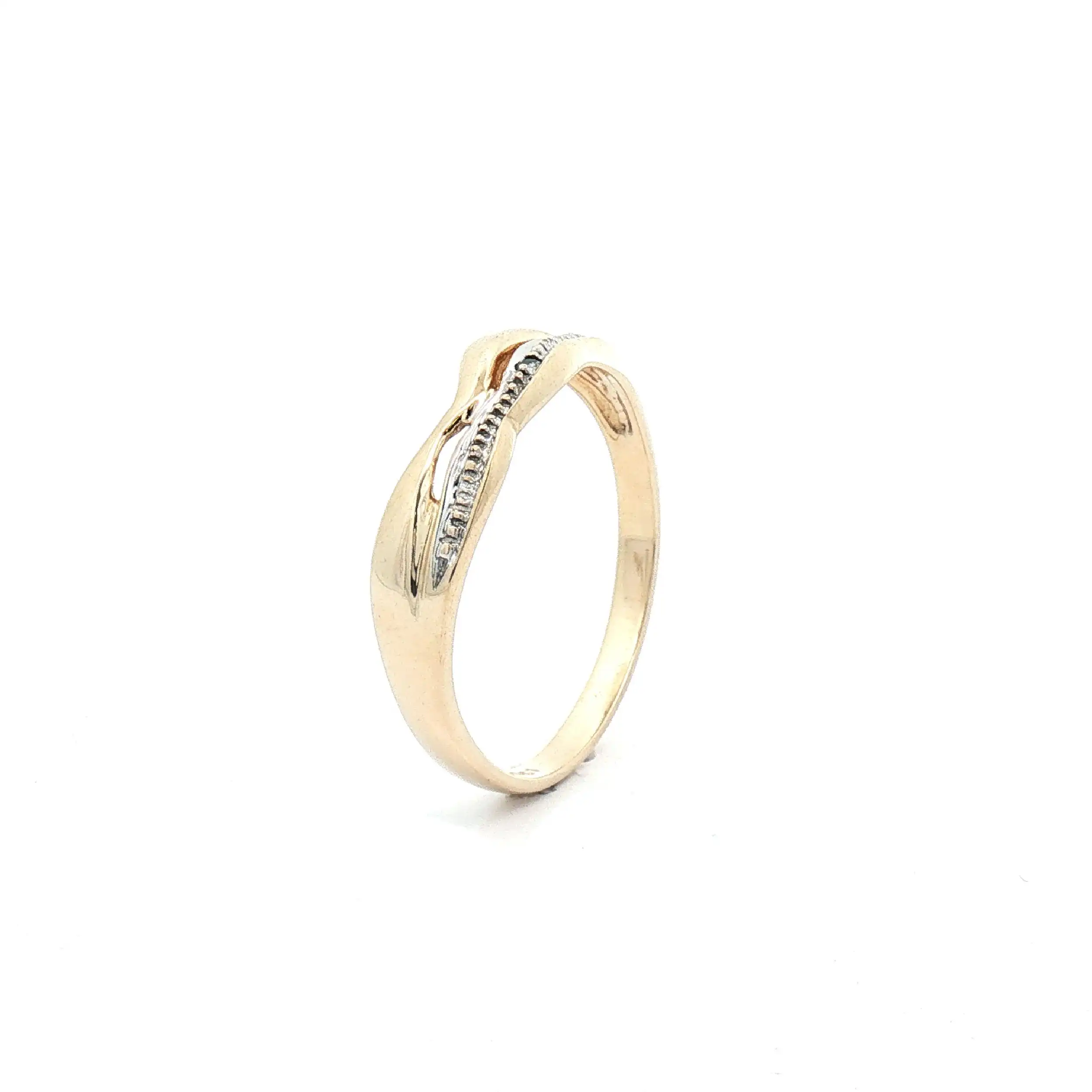 Ring Bicolor mit Diamant