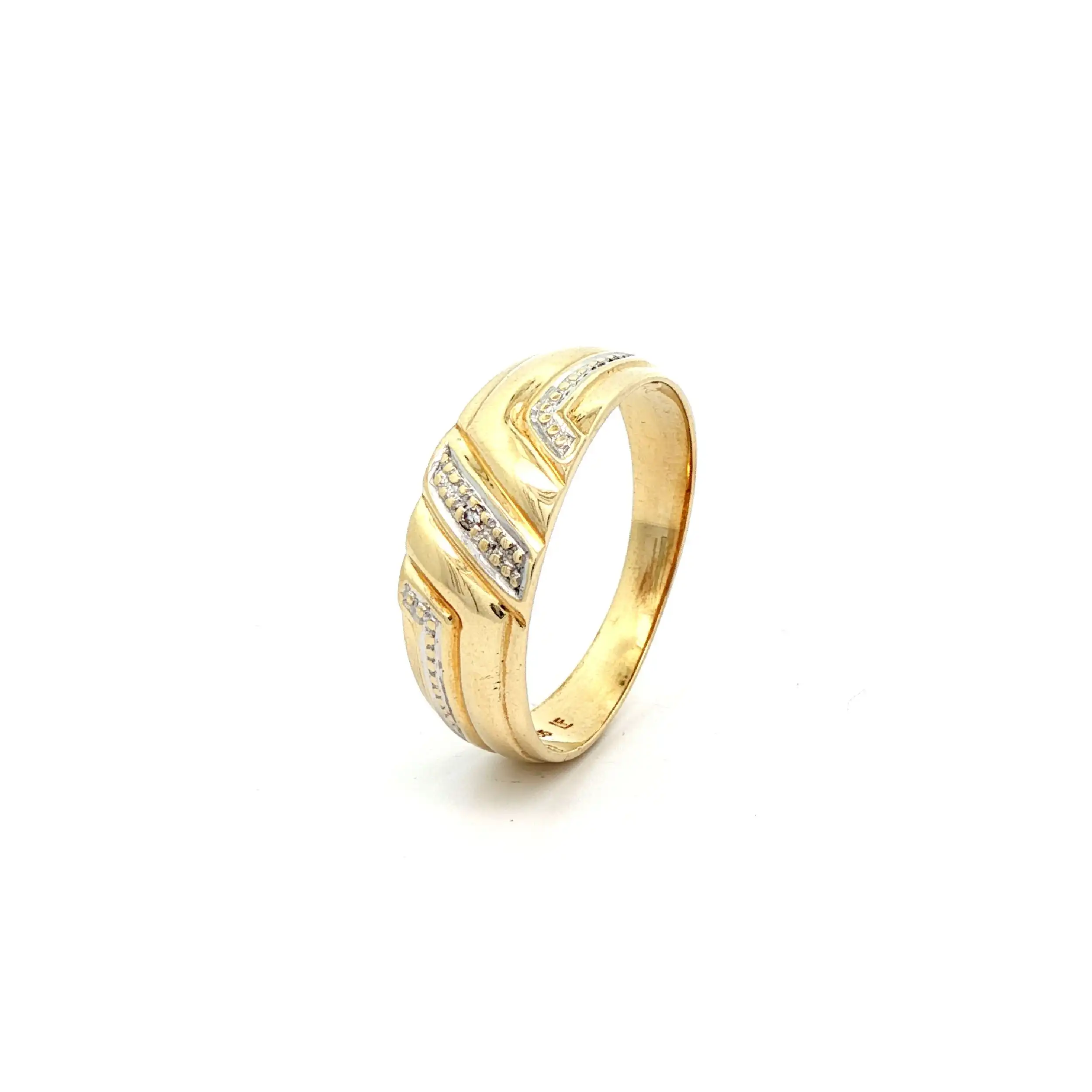 Ring Bicolor mit Diamant Ring Bicolor mit Diamant