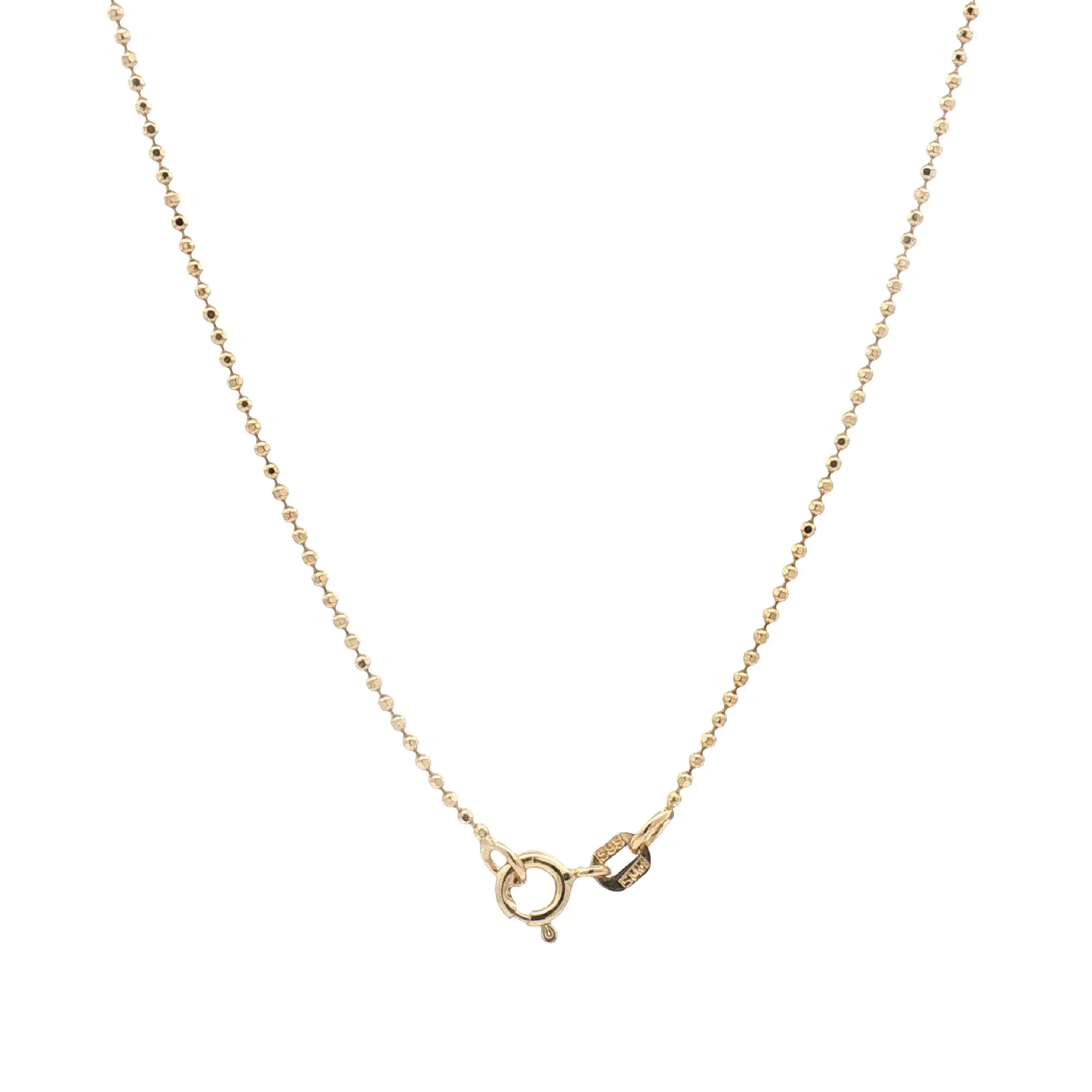 Kügelchenkette Gelbgold diamantiert