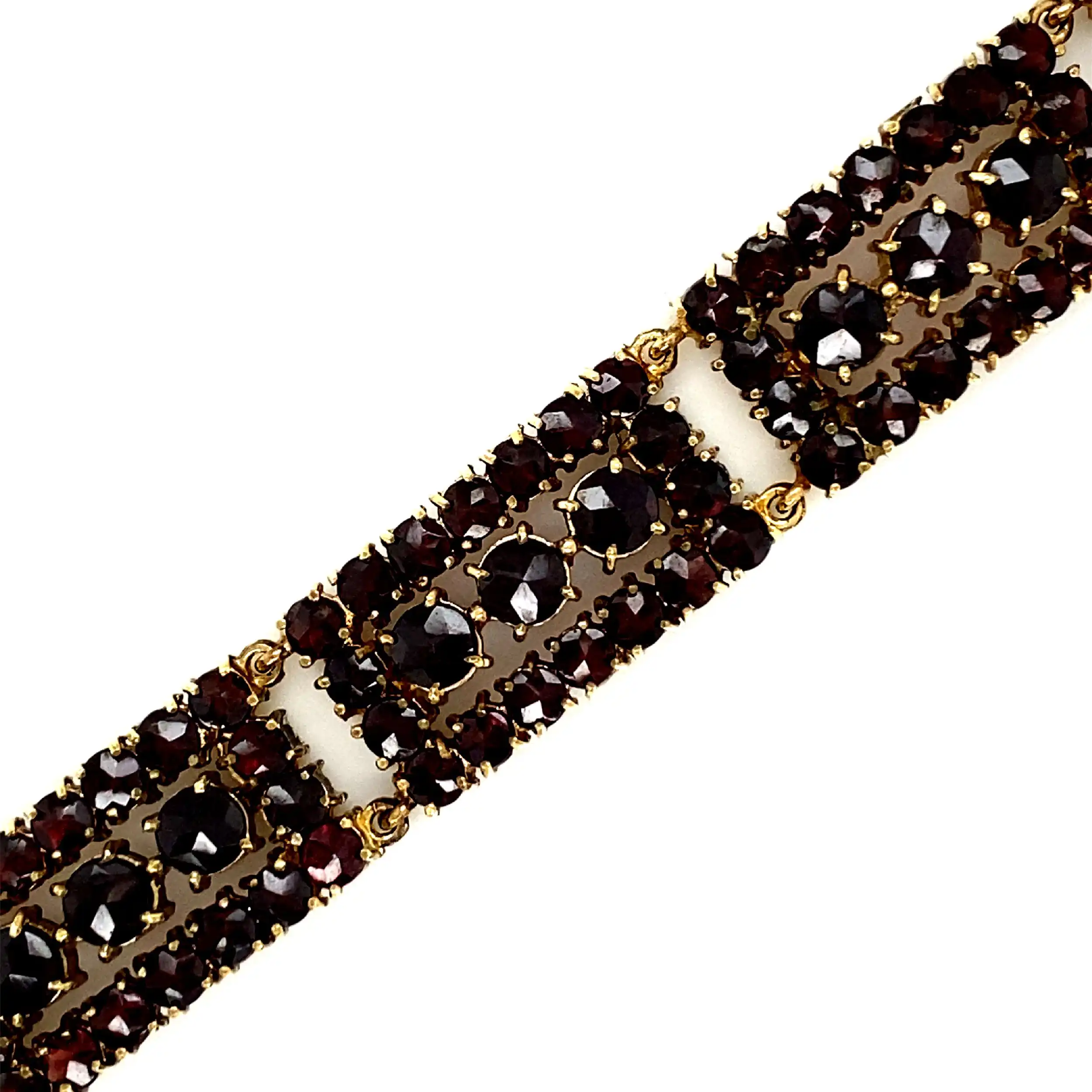 Armband Gelbgold mit Granat Armband Gelbgold mit Granat