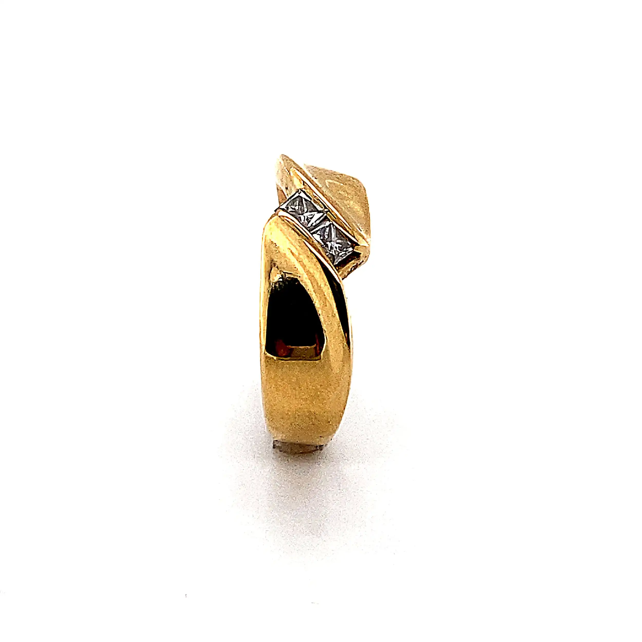 Ring Gelbgold mit Diamanten