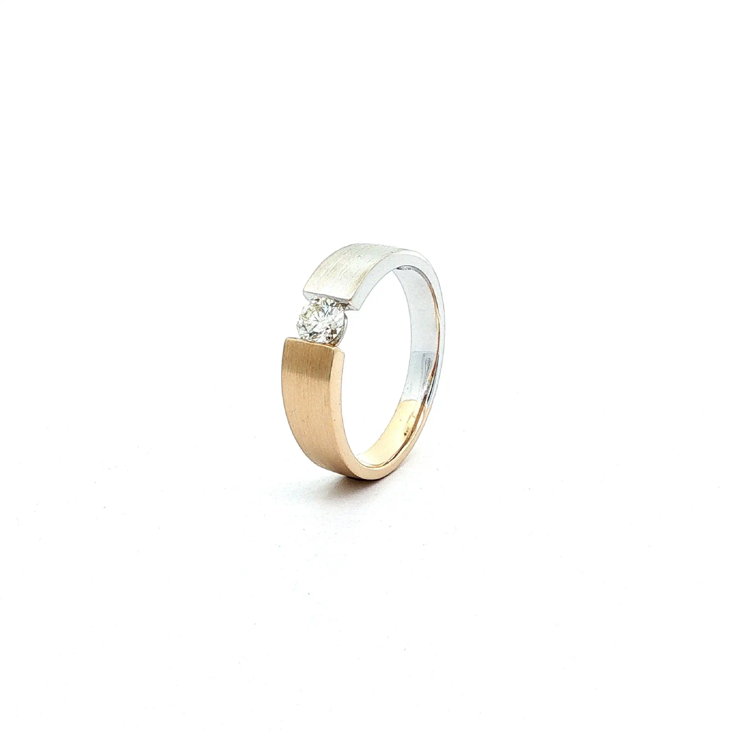 Ring Bicolor mit Brillant