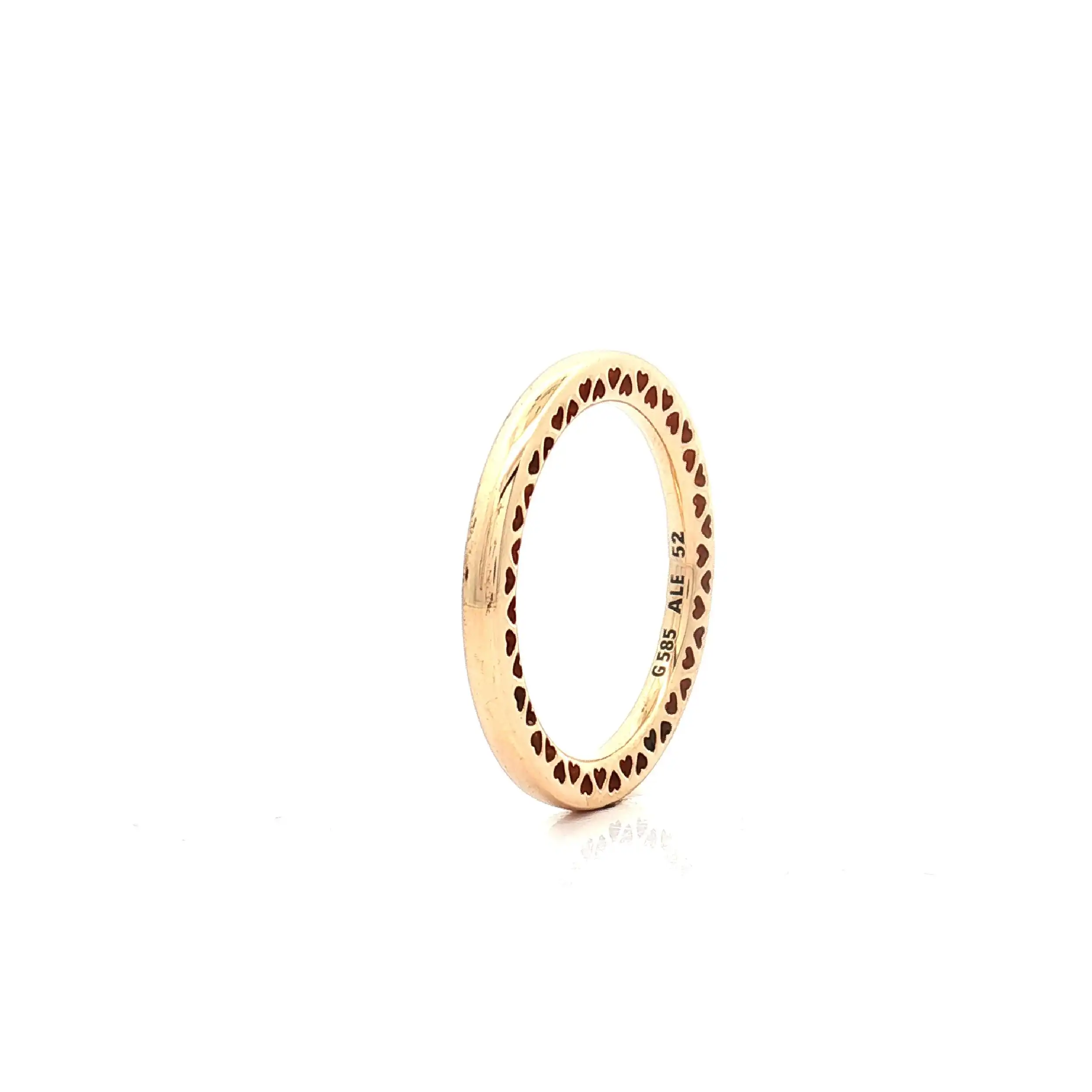 Ring Gelbgold Pandora hohl mit Herzen Ring Gelbgold Pandora hohl mit Herzen