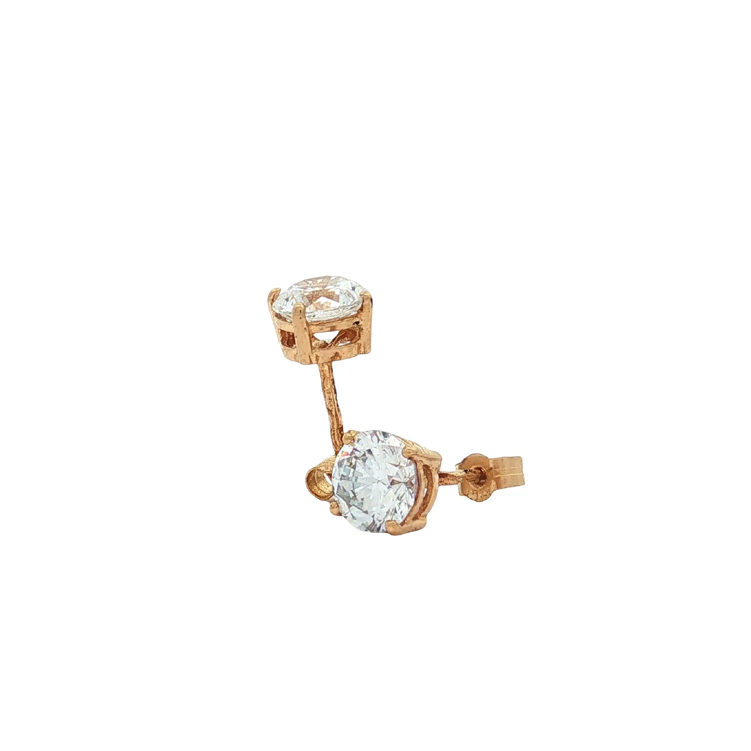 Ohrstecker Gelbgold mit Zirkonia Ohrstecker Gelbgold mit Zirkonia