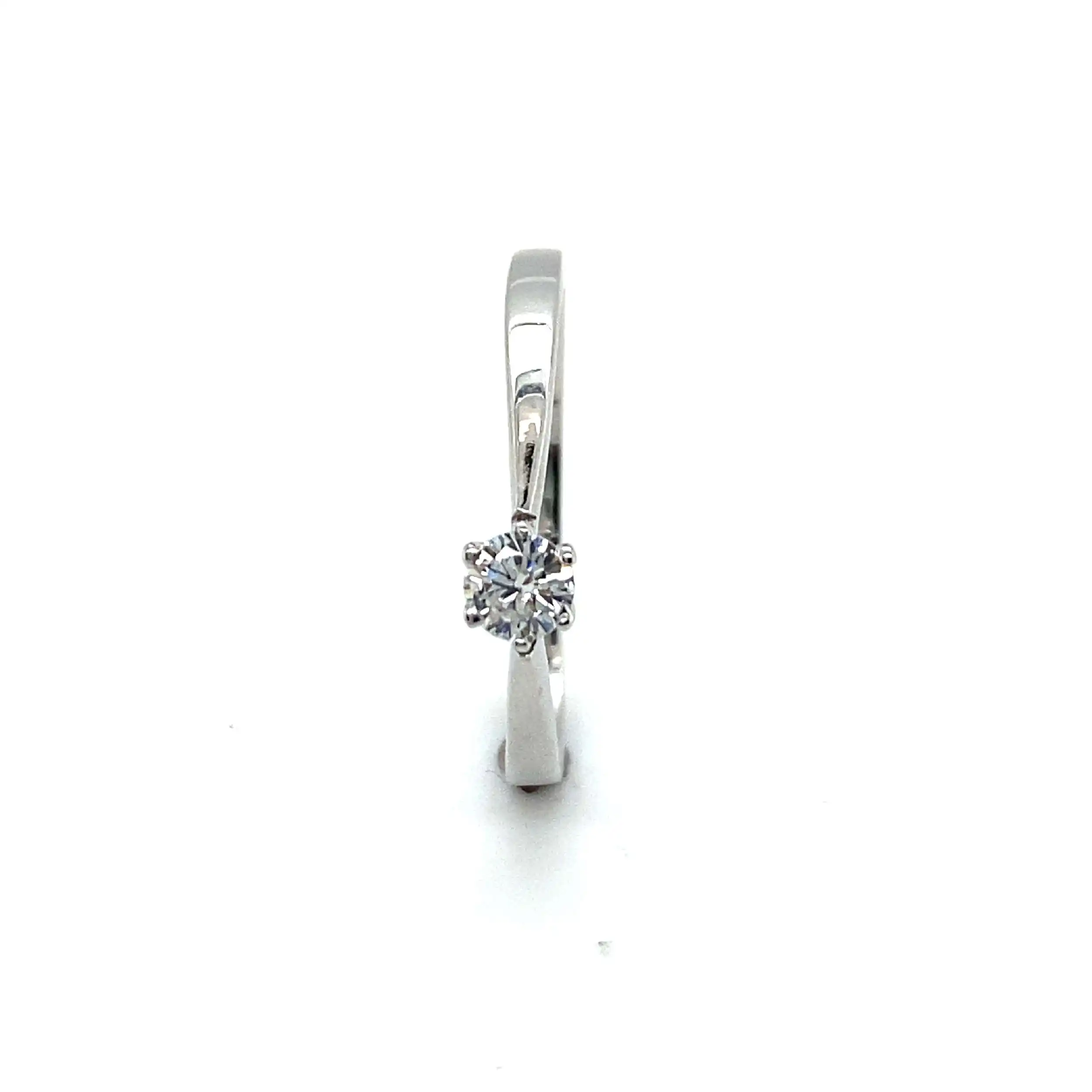 Ring Weißgold mit Brillant Ring Weißgold mit Brillant