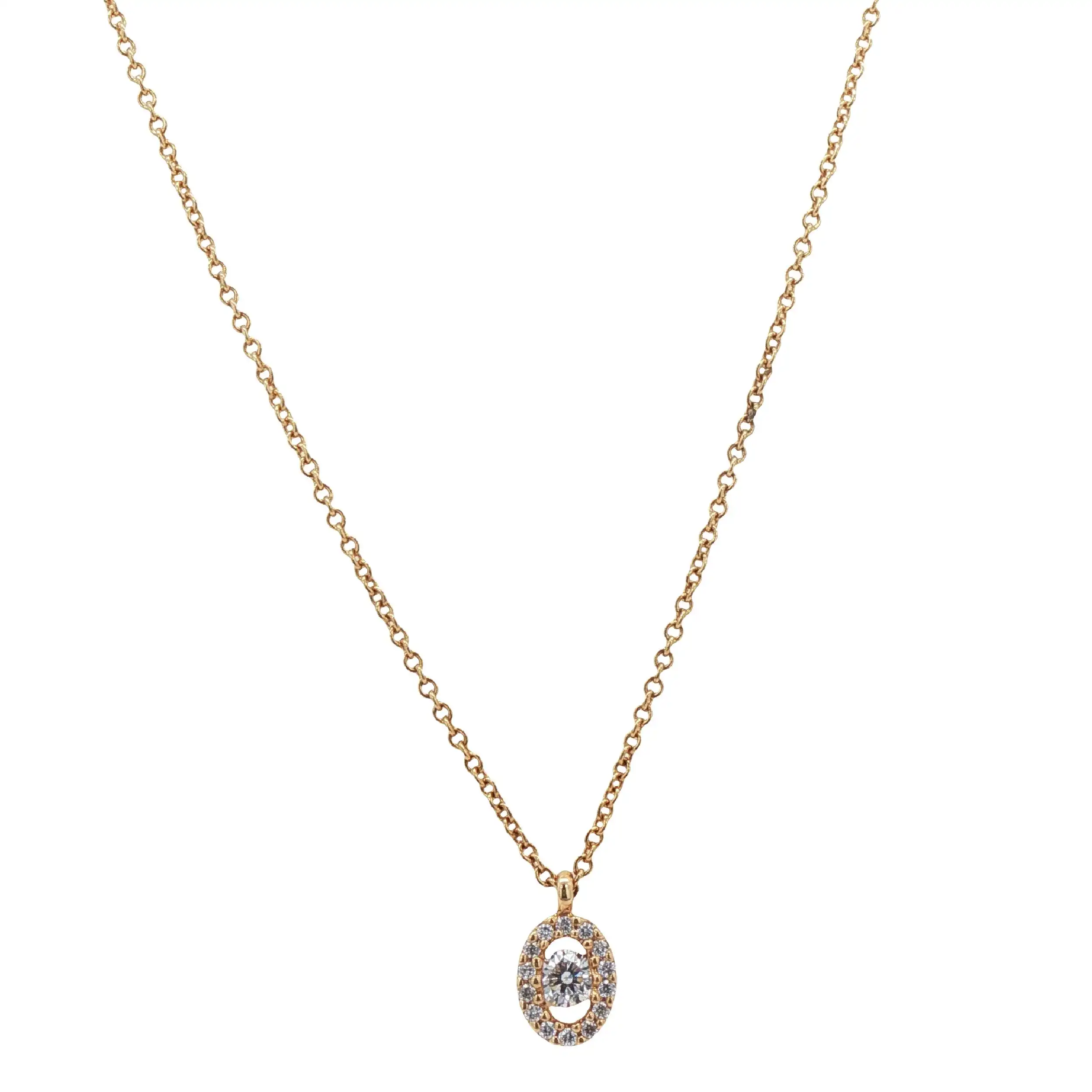 Ankercollier Gelbgold mit Brillanten Ankercollier Gelbgold mit Brillanten