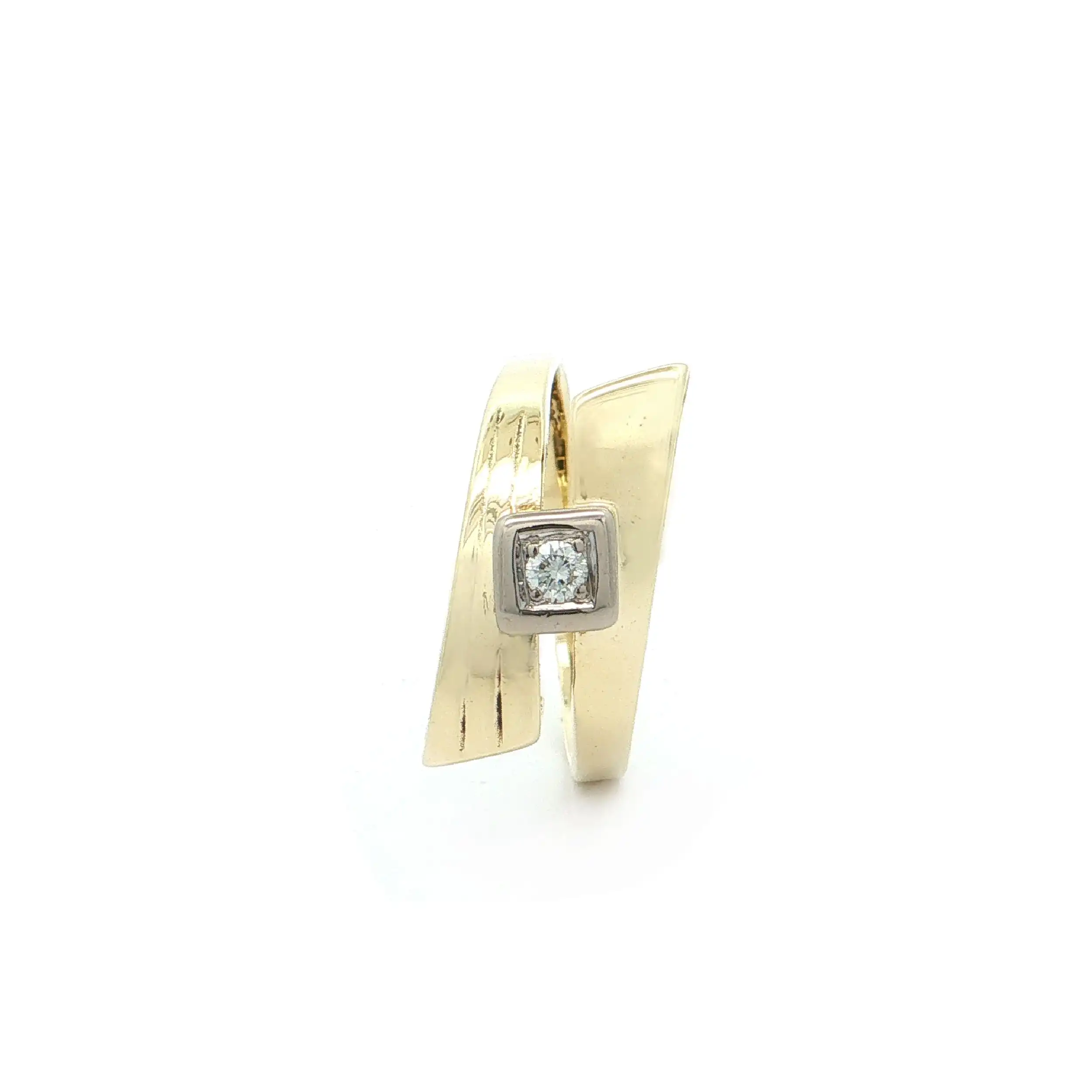 Ring Bicolor mit Brillant Ring Bicolor mit Brillant