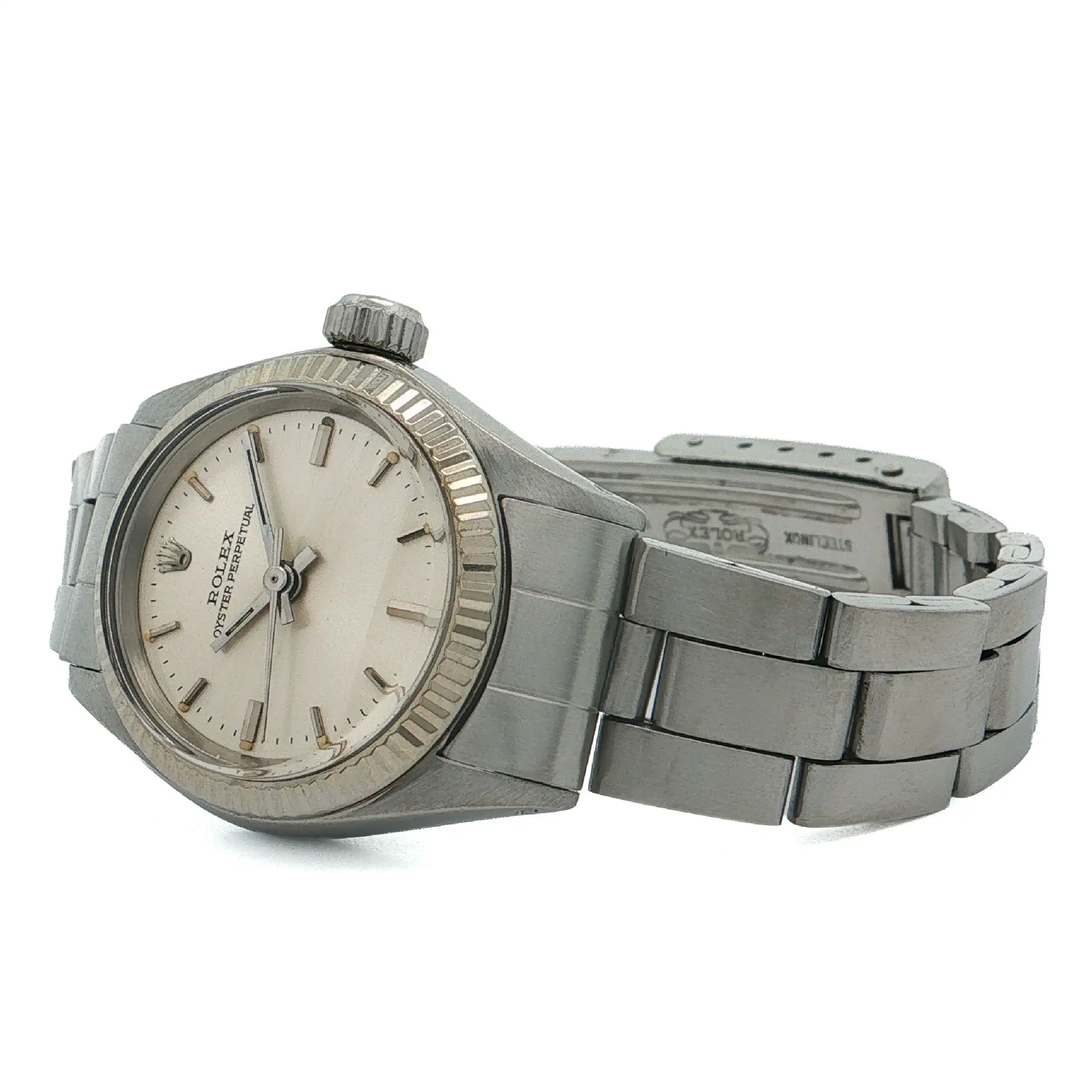 Damenuhr Rolex Oyster Perpetual 25mm Ref.6619 mit Box und Papieren aus 1972