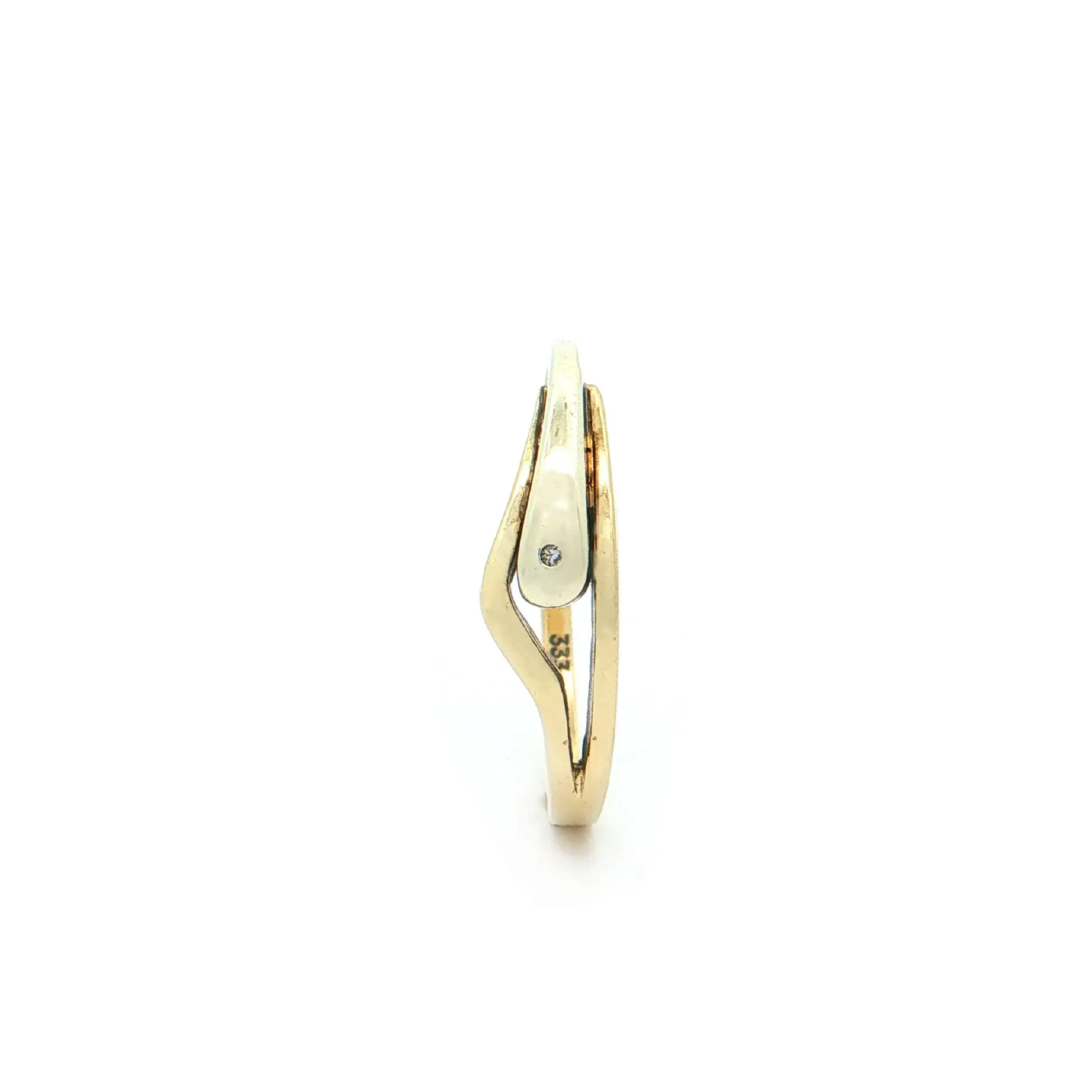 Ring Bicolor mit Diamant
