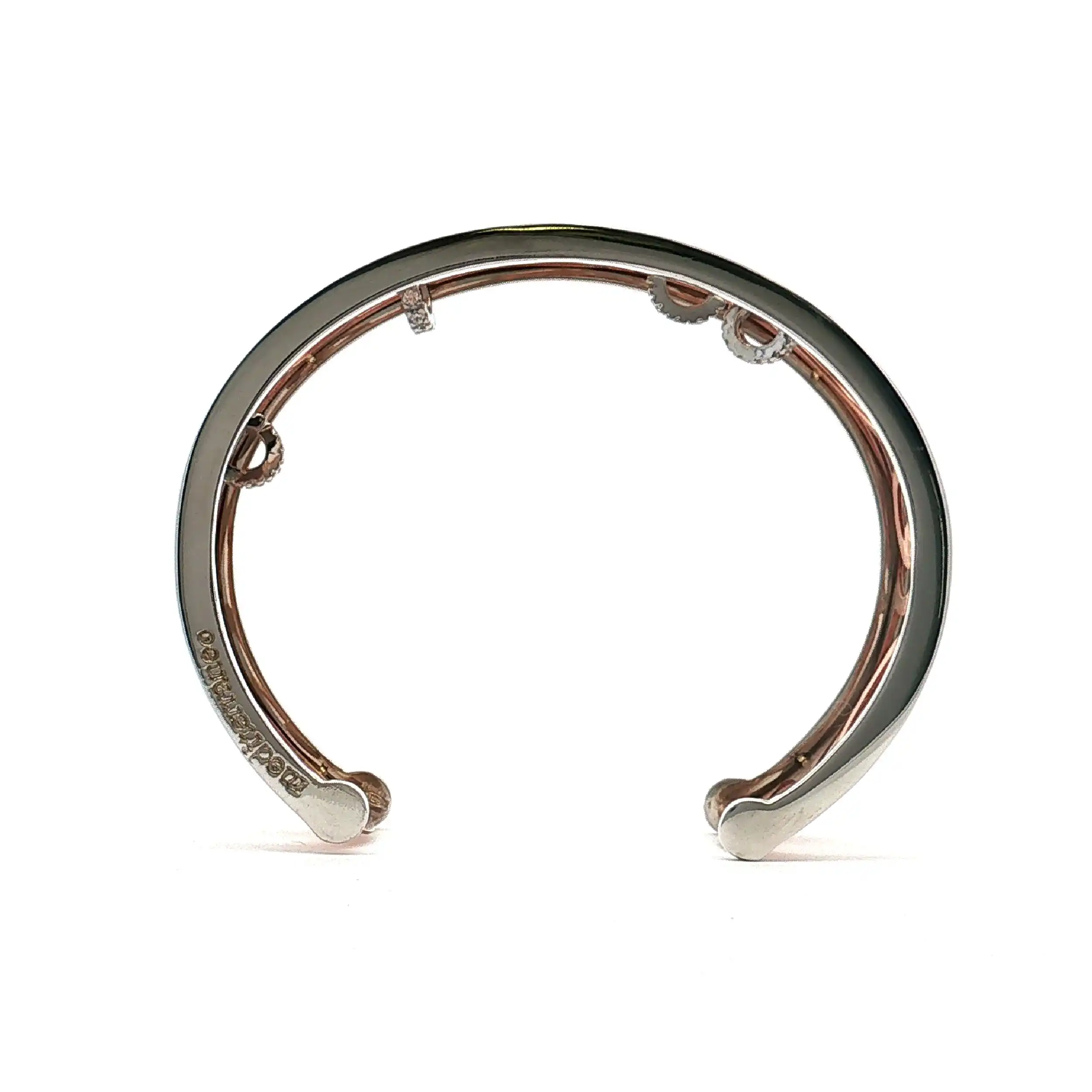 Armreif Silber teilvergoldet mit Zirkonia