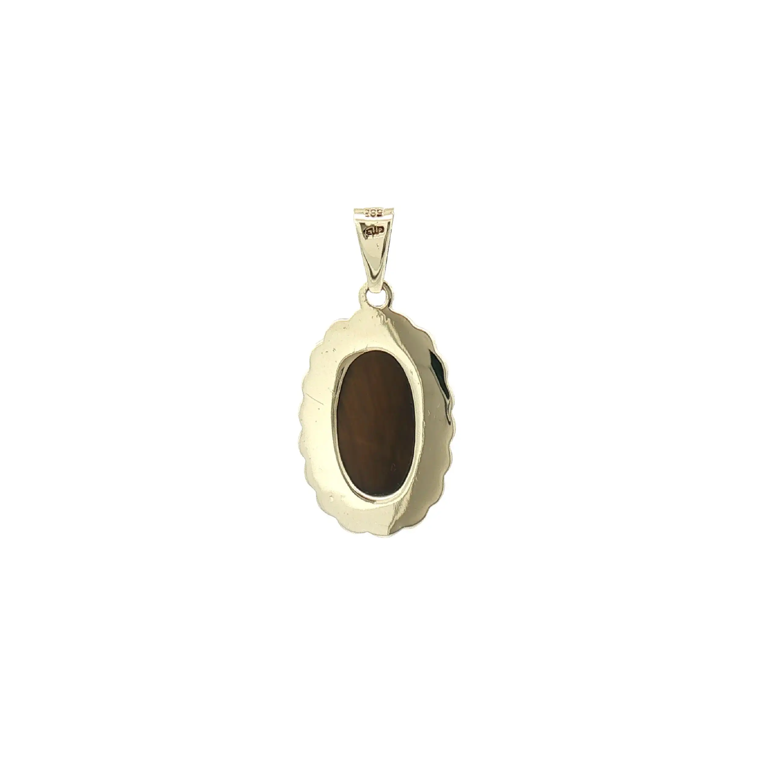 Anhänger Gelbgold mit Tigerauge Anhänger Gelbgold mit Tigerauge