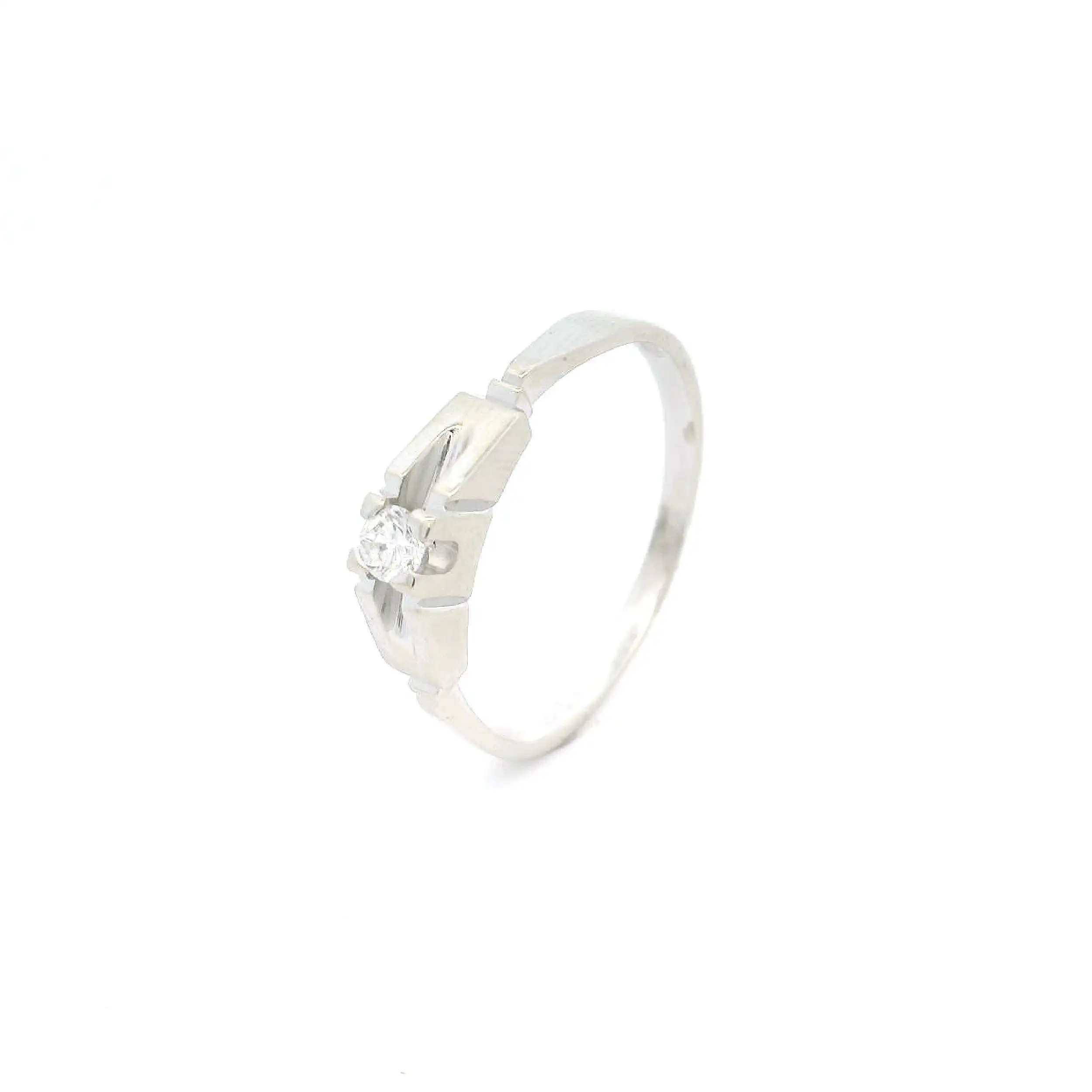 Ring Weißgold mit Brillant Solitär Ring Weißgold mit Brillant Solitär