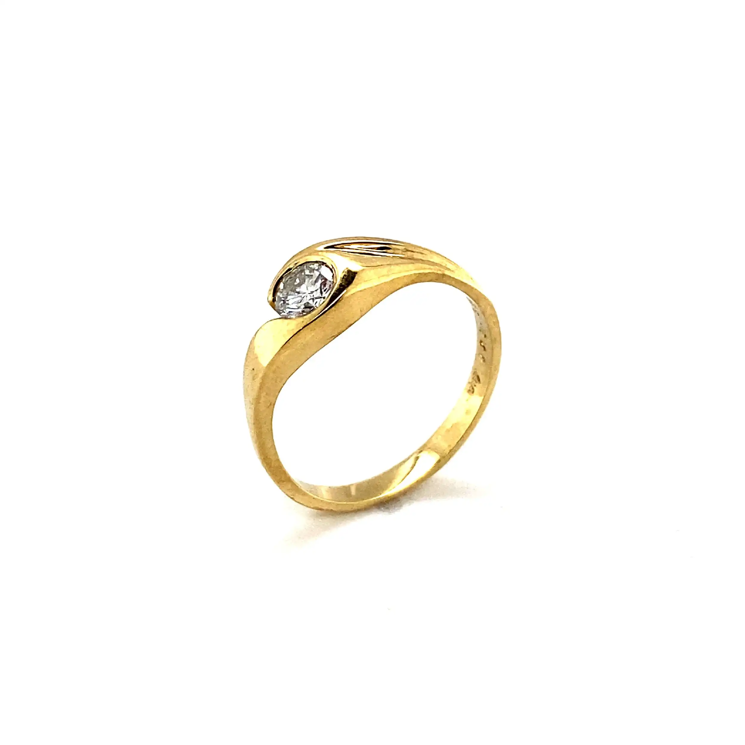 Ring Gelbgold mit Brillant