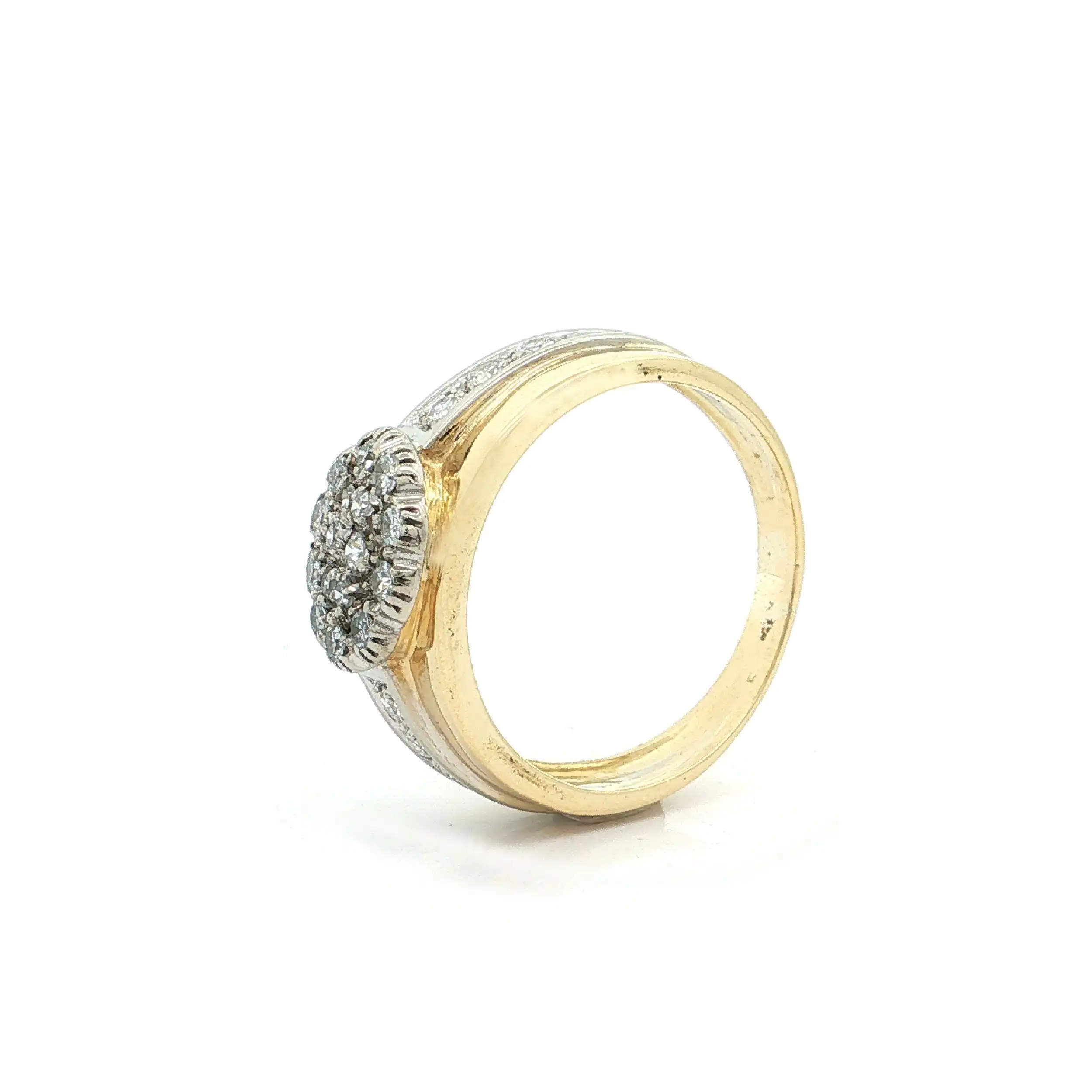 Ring Bicolor mit Diamannten