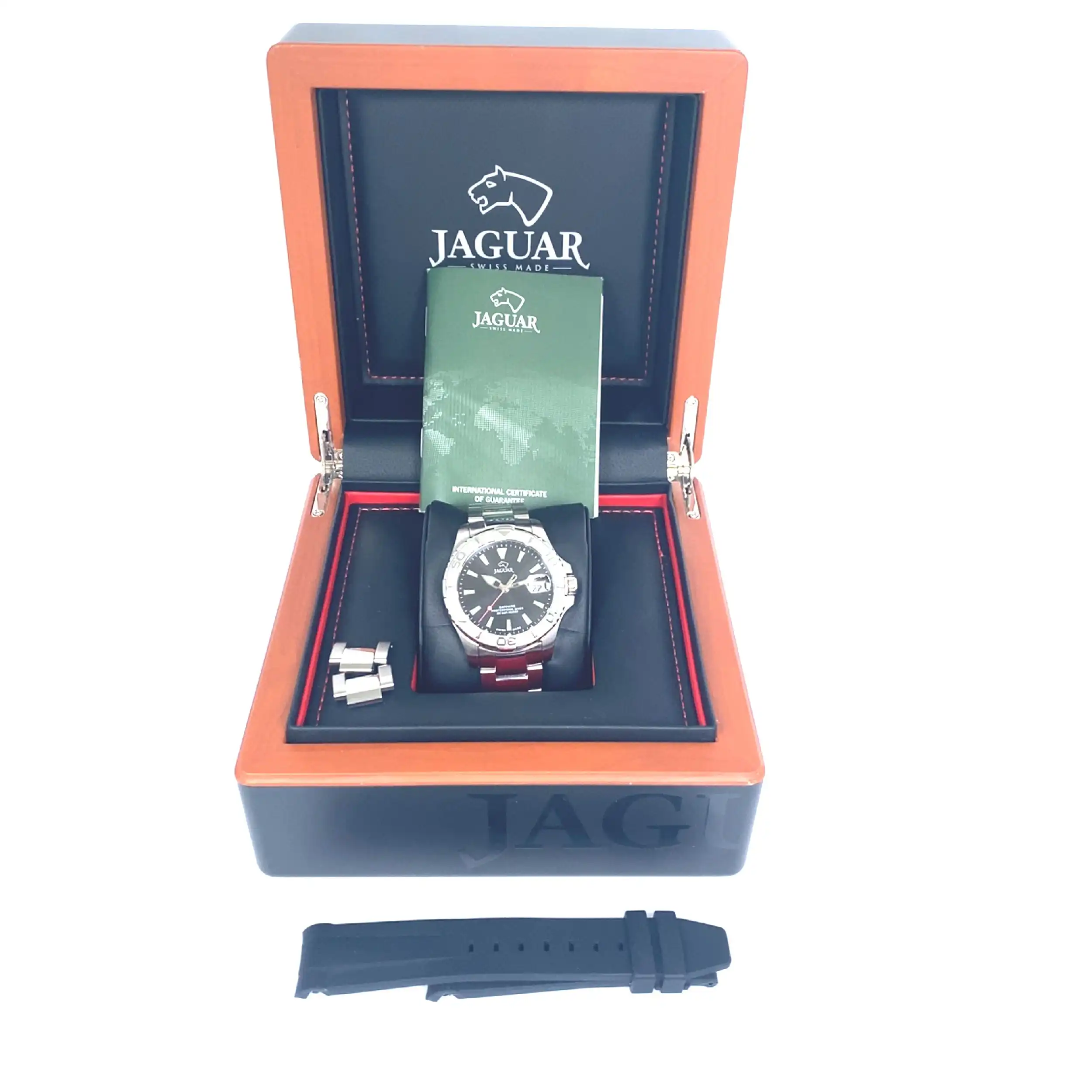 Herrenuhr Jaguar im Fullset mit 2 Bänder J969 Quarz