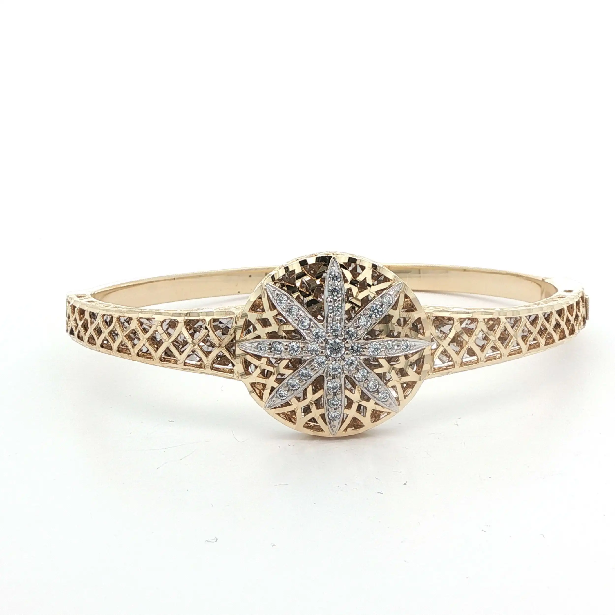 Armreif Bicolor mit Zirkonia