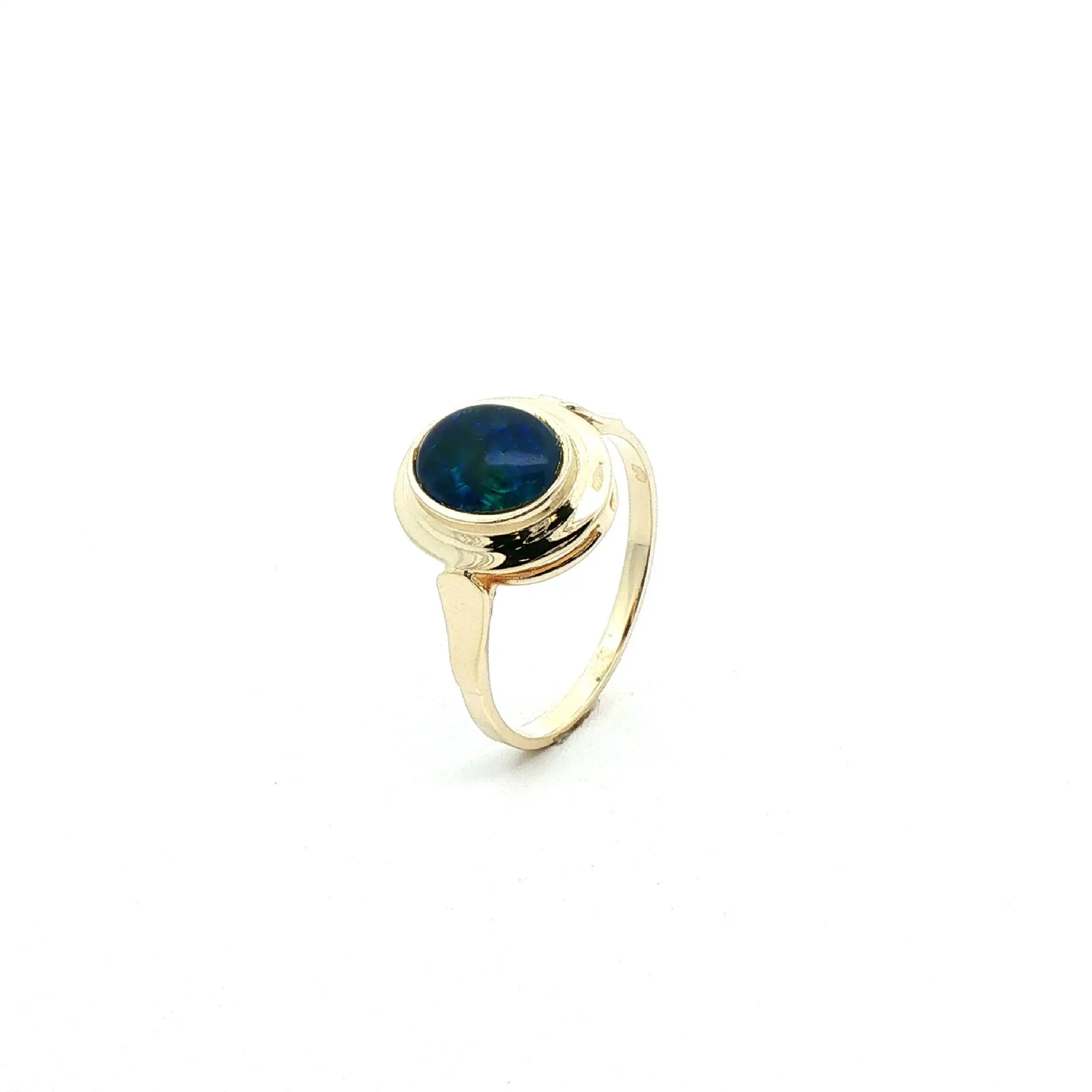 Ring Gelbgold mit Opal Triplette Ring Gelbgold mit Opal Triplette