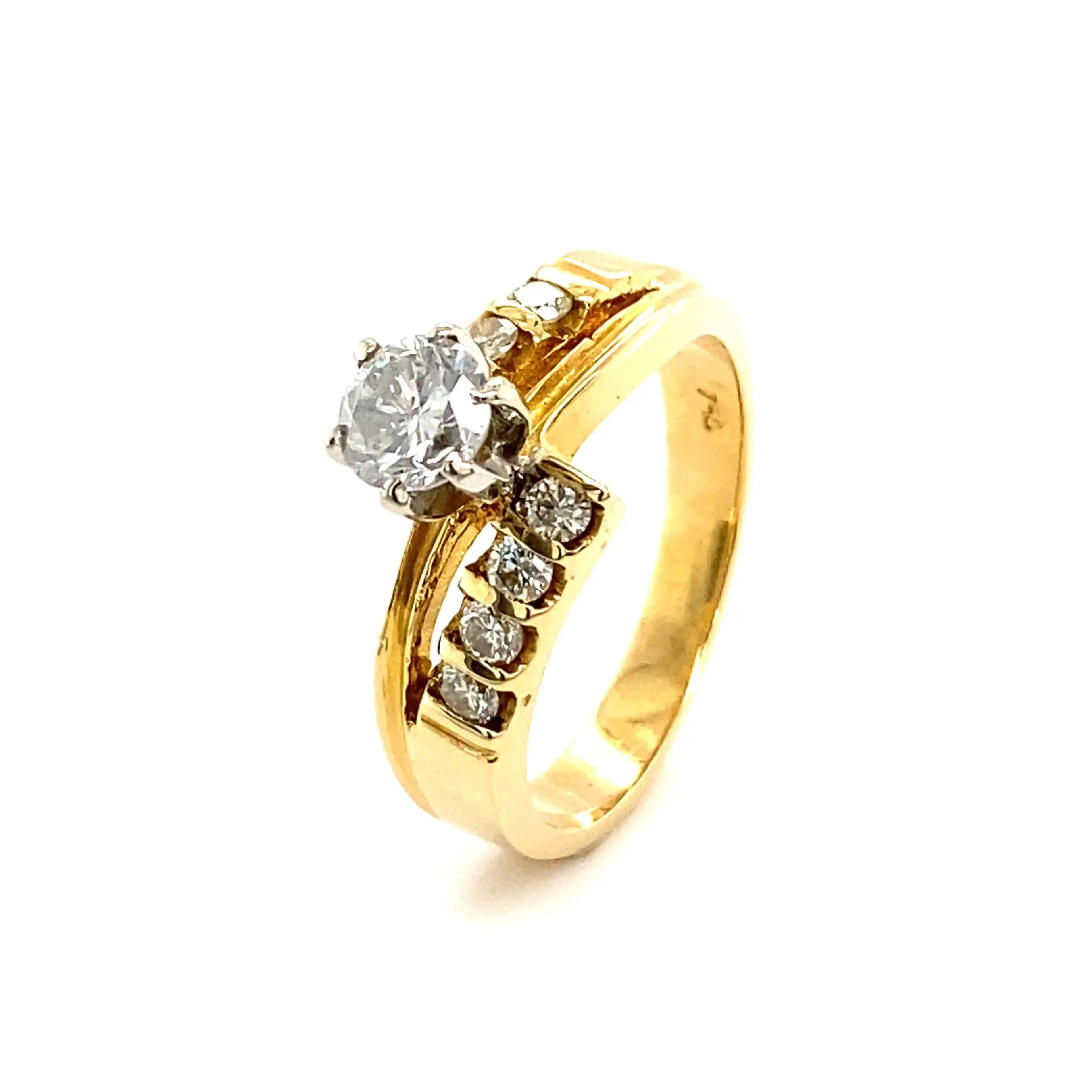 Ring Bicolor mit Brillanten