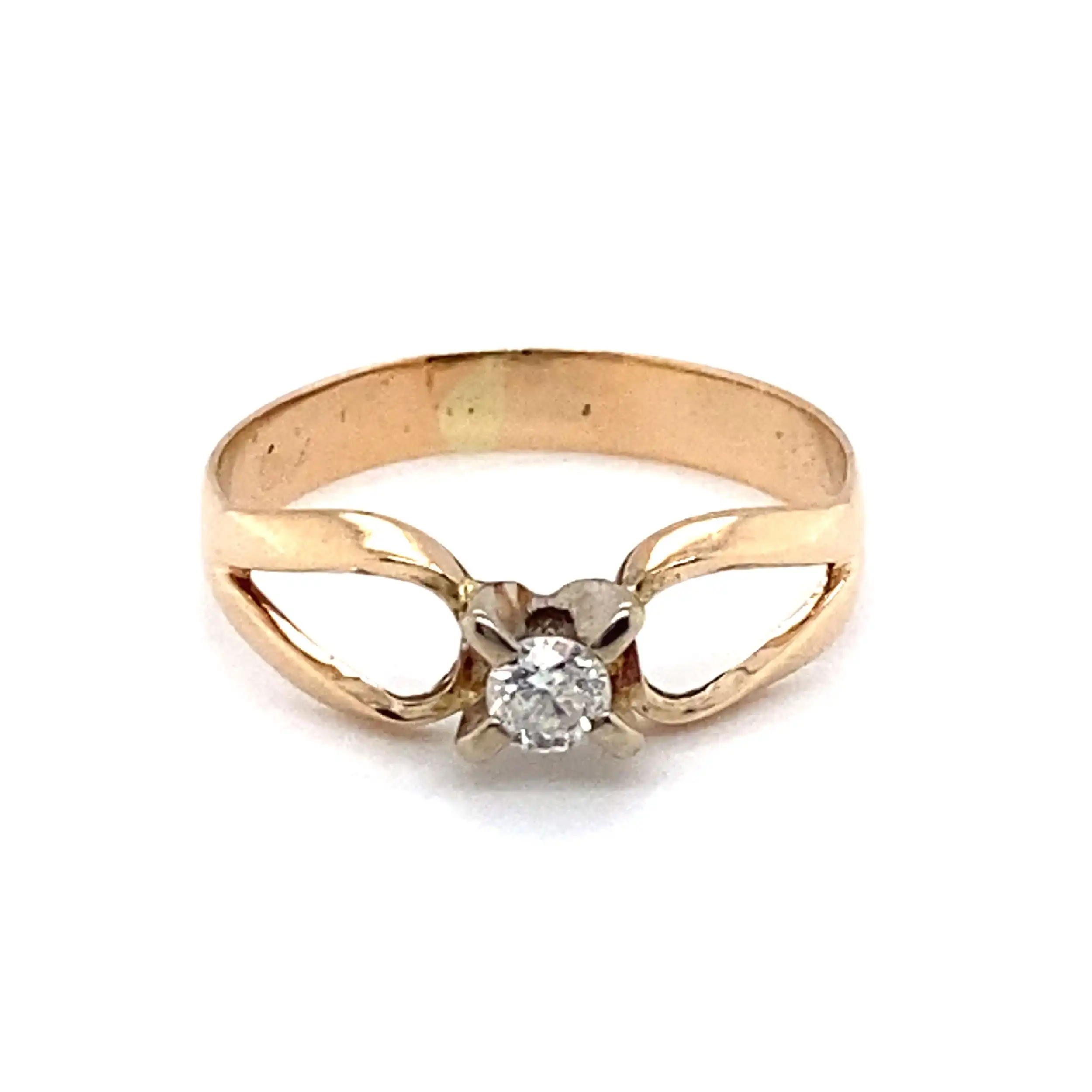 Ring Gelbgold mit Brillant Ring Gelbgold mit Brillant