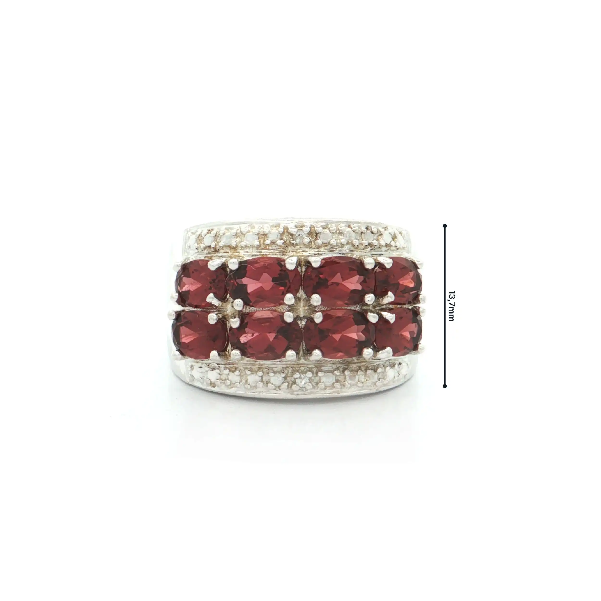 Ring Silber mit Rhodolith