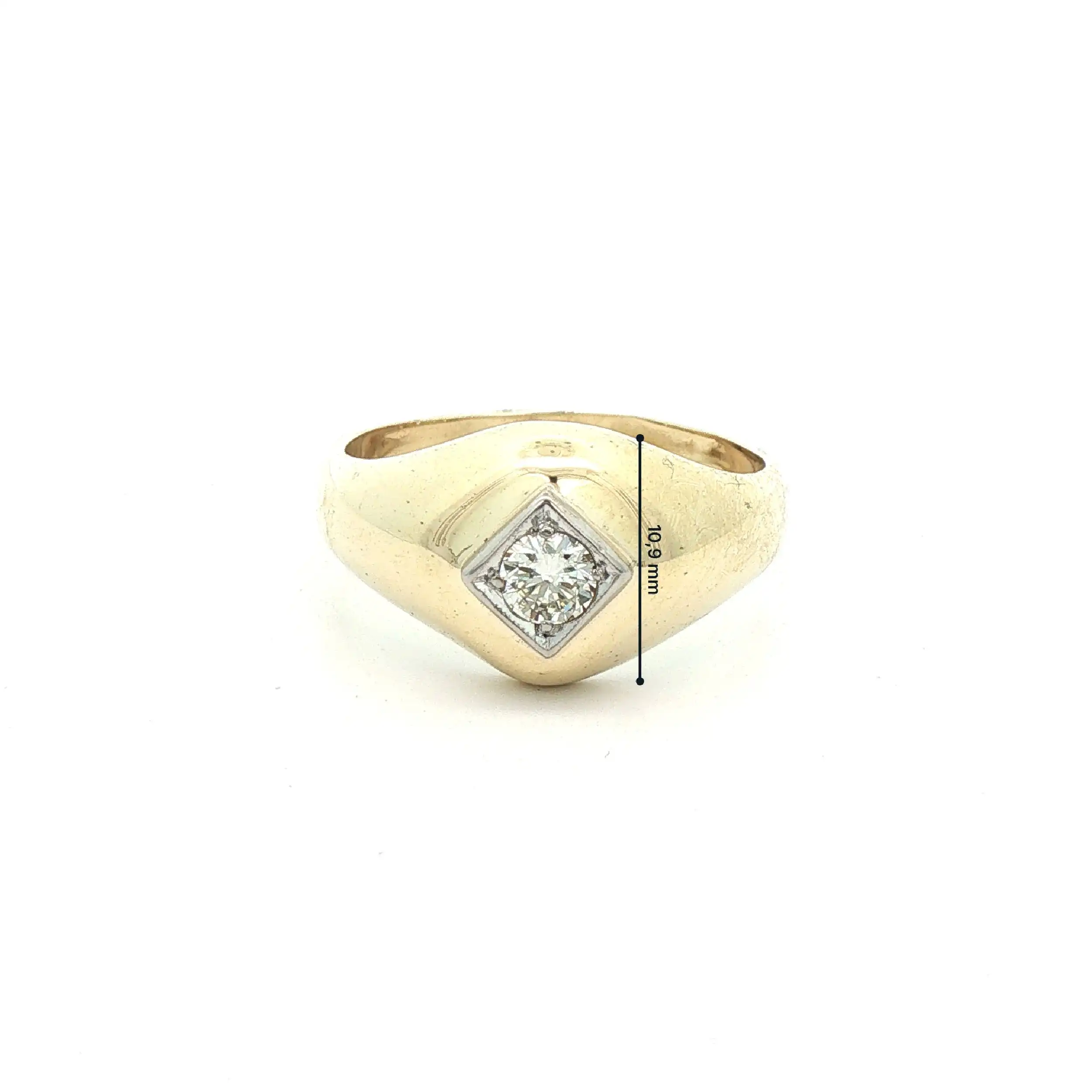 Ring Bicolor mit Brillant