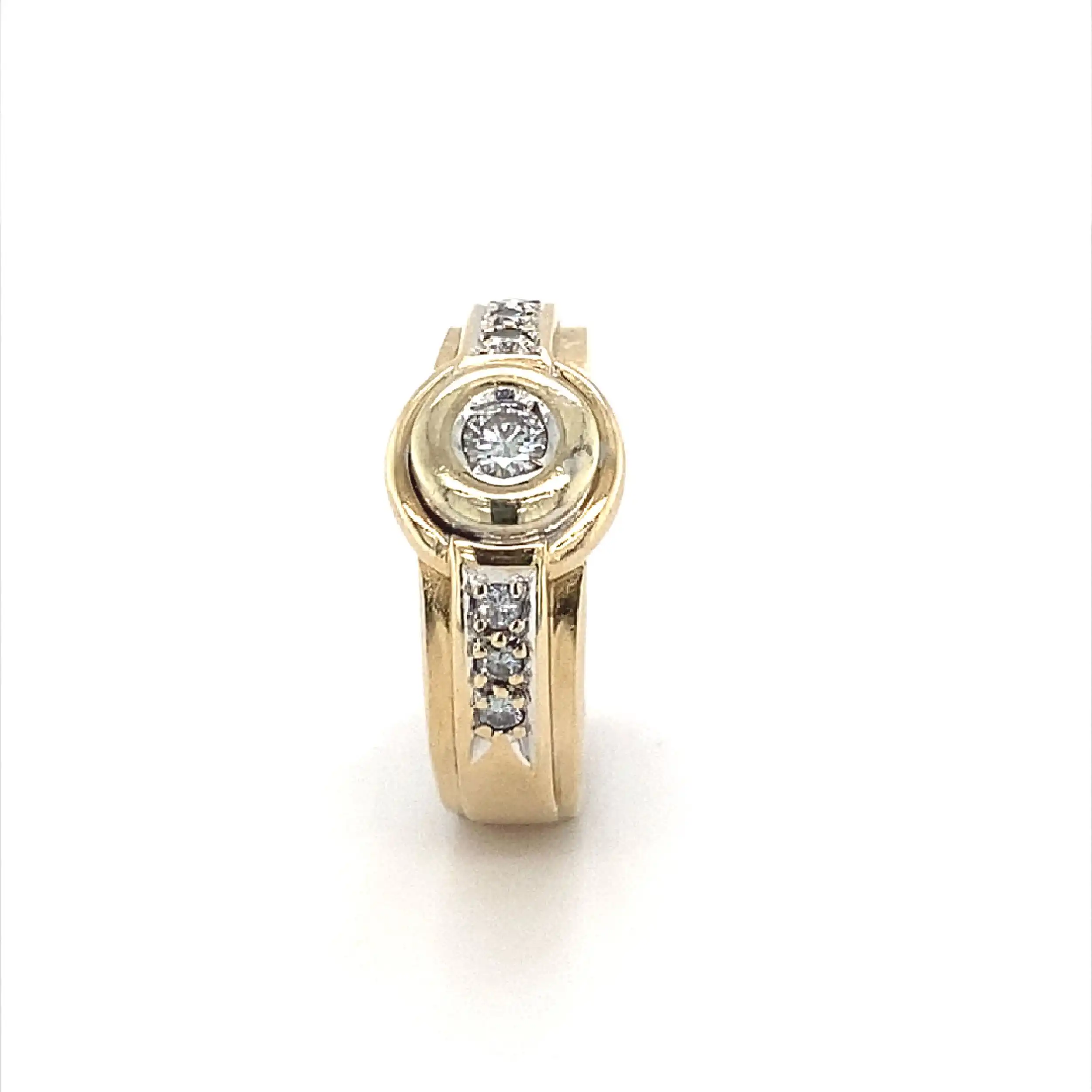 Ring Bicolor mit Brillanten Ring Bicolor mit Brillanten