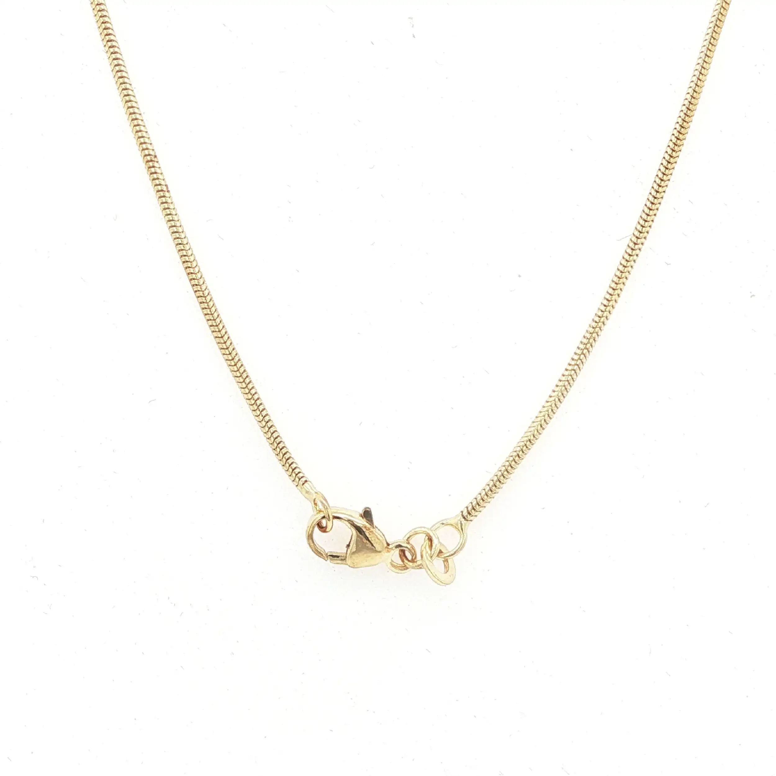 Schlangenkette Gelbgold mit Anhänger Zirkonia