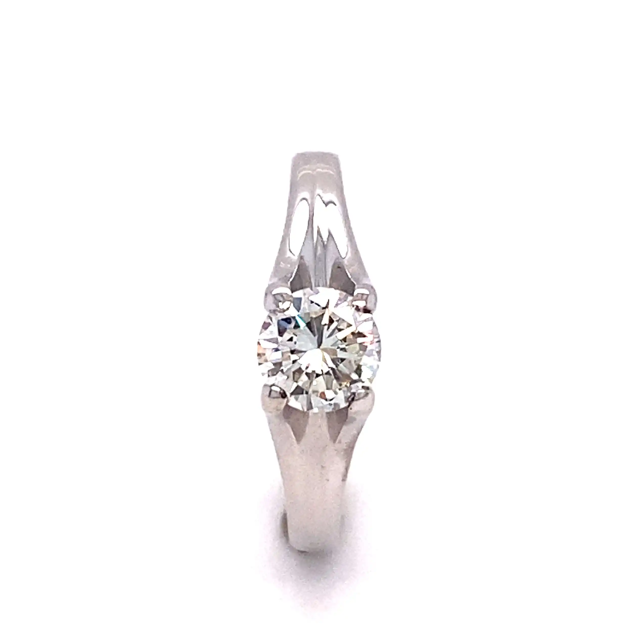 Ring Weißgold mit Solitärbrillant Ring Weißgold mit Solitärbrillant