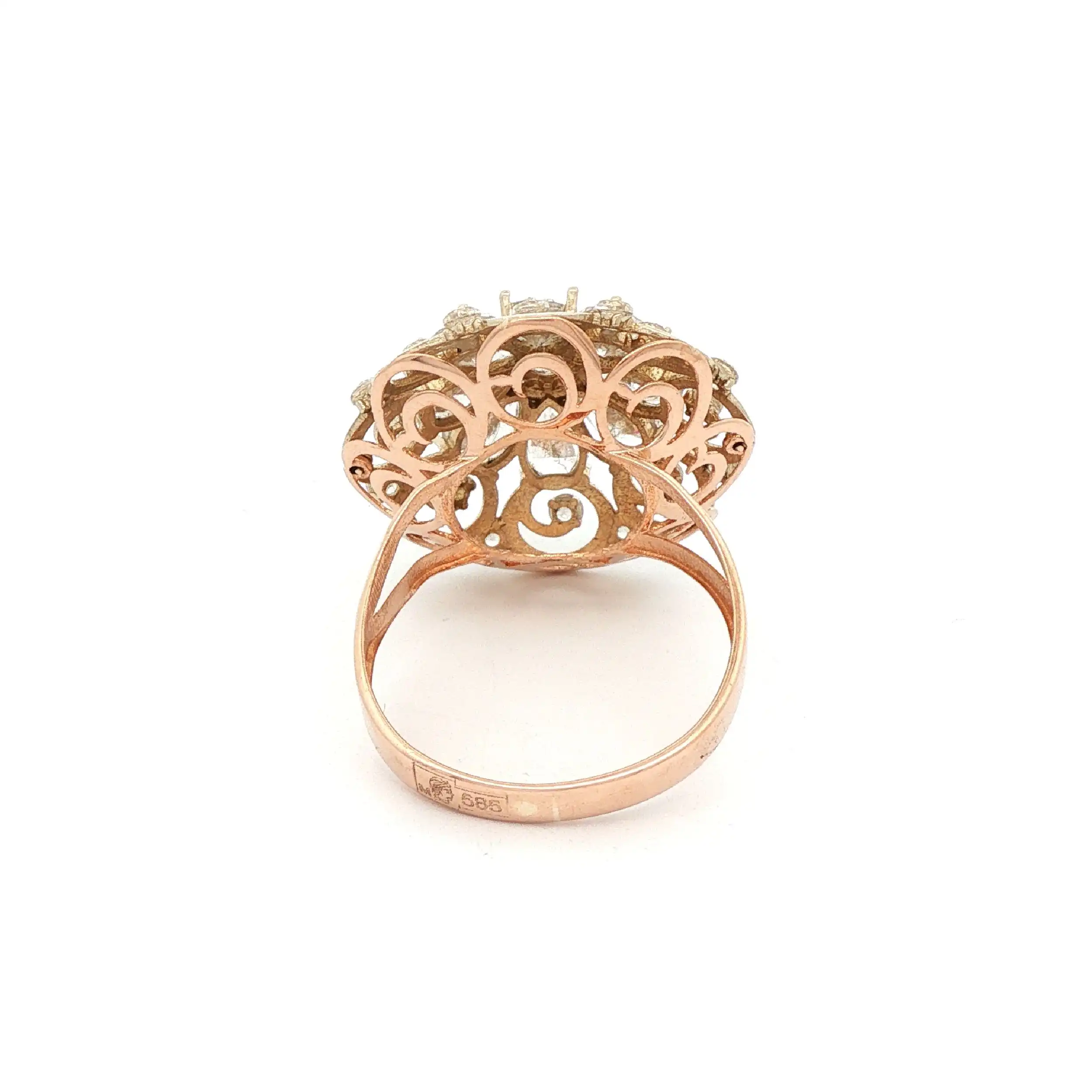 Ring Rotgold mit Zirkonia