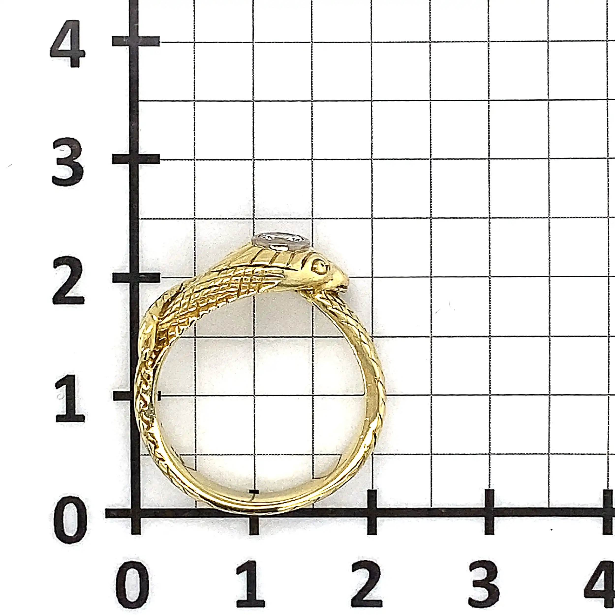 Ring Gelbgold Schlange mit Brillant Ring Gelbgold Schlange mit Brillant