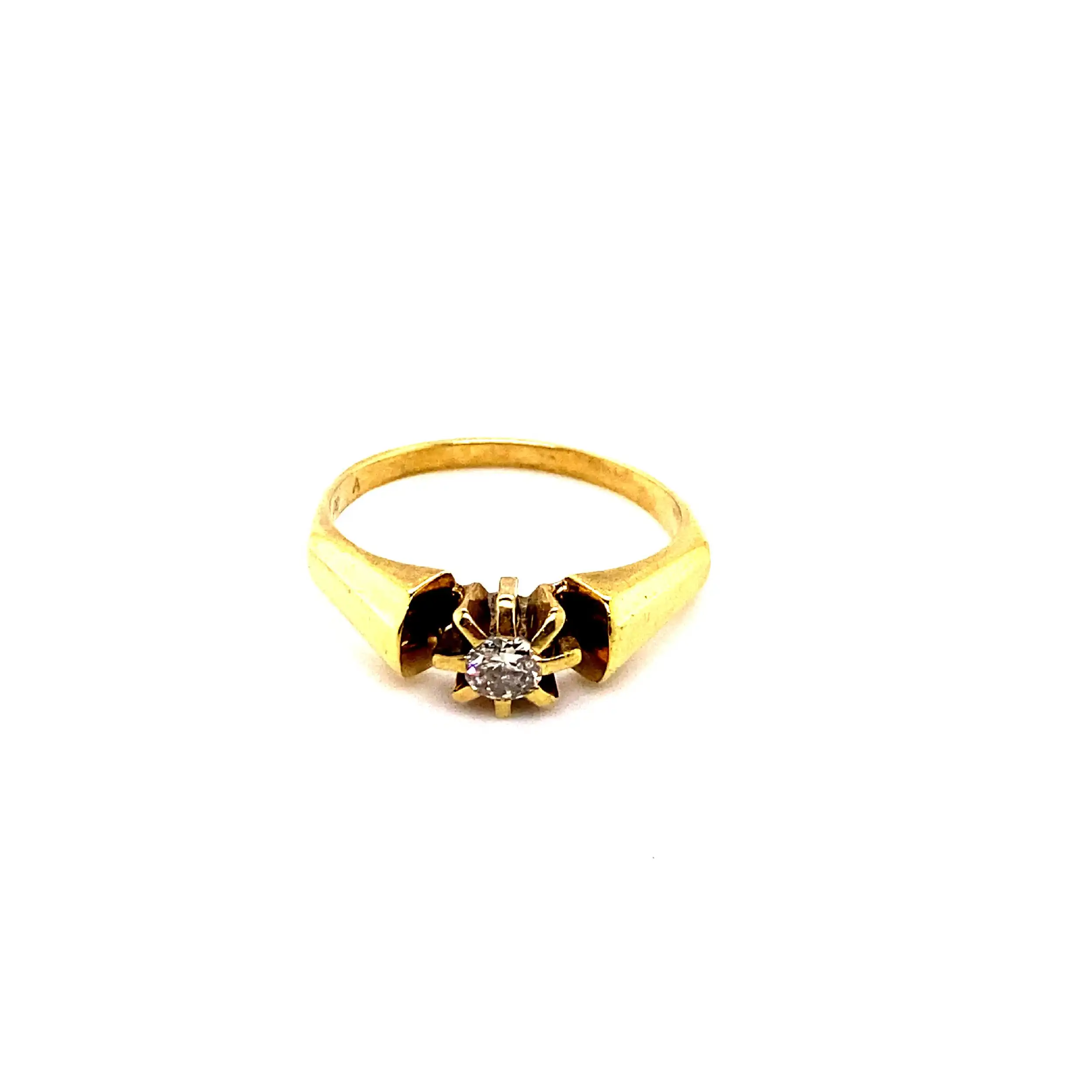 Ring Gelbgold mit Brillant Ring Gelbgold mit Brillant