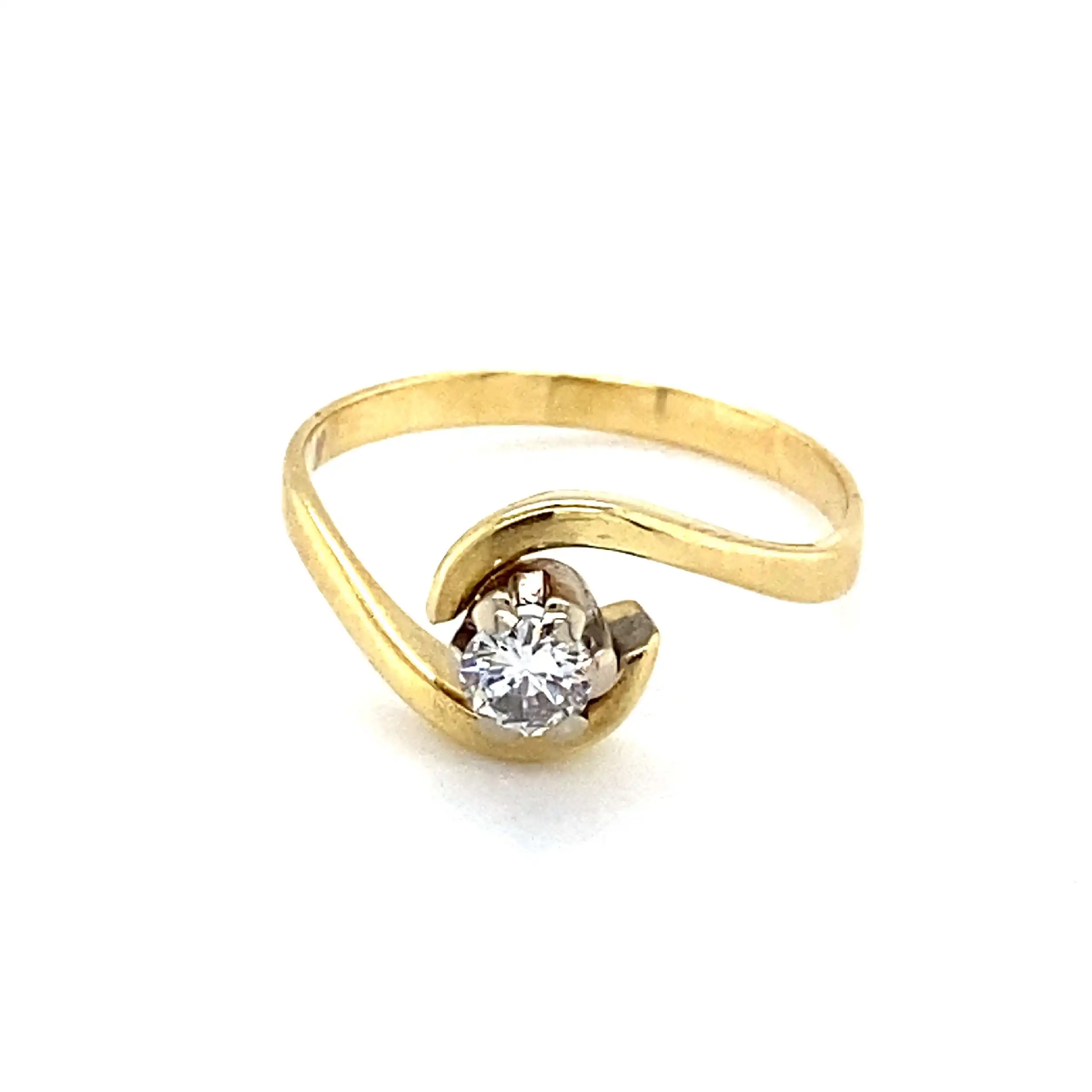 Ring Bicolor mit Brillant Ring Bicolor mit Brillant