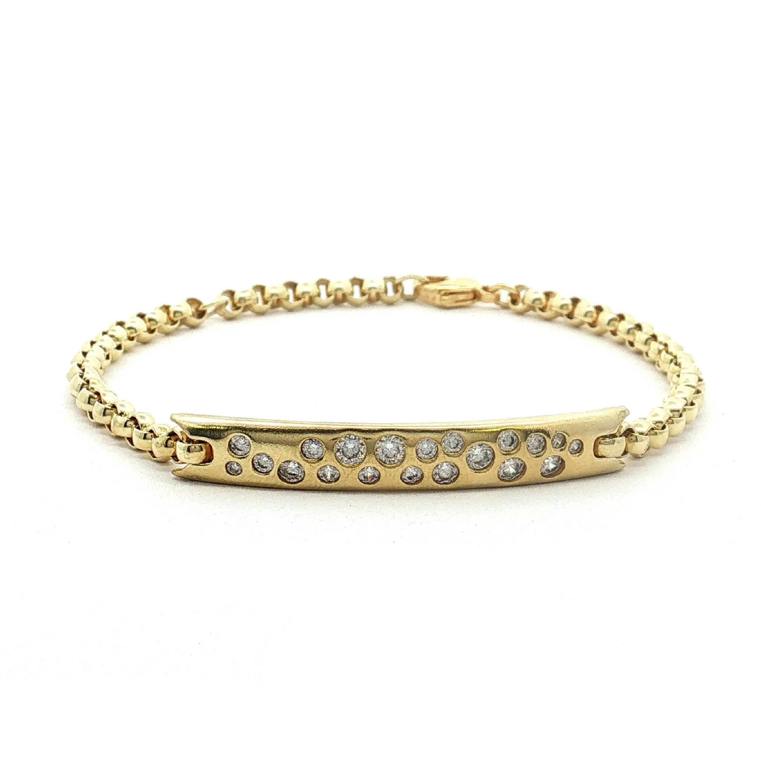 Armband Silber vergoldet mit Zirkonia Armband Silber vergoldet mit Zirkonia