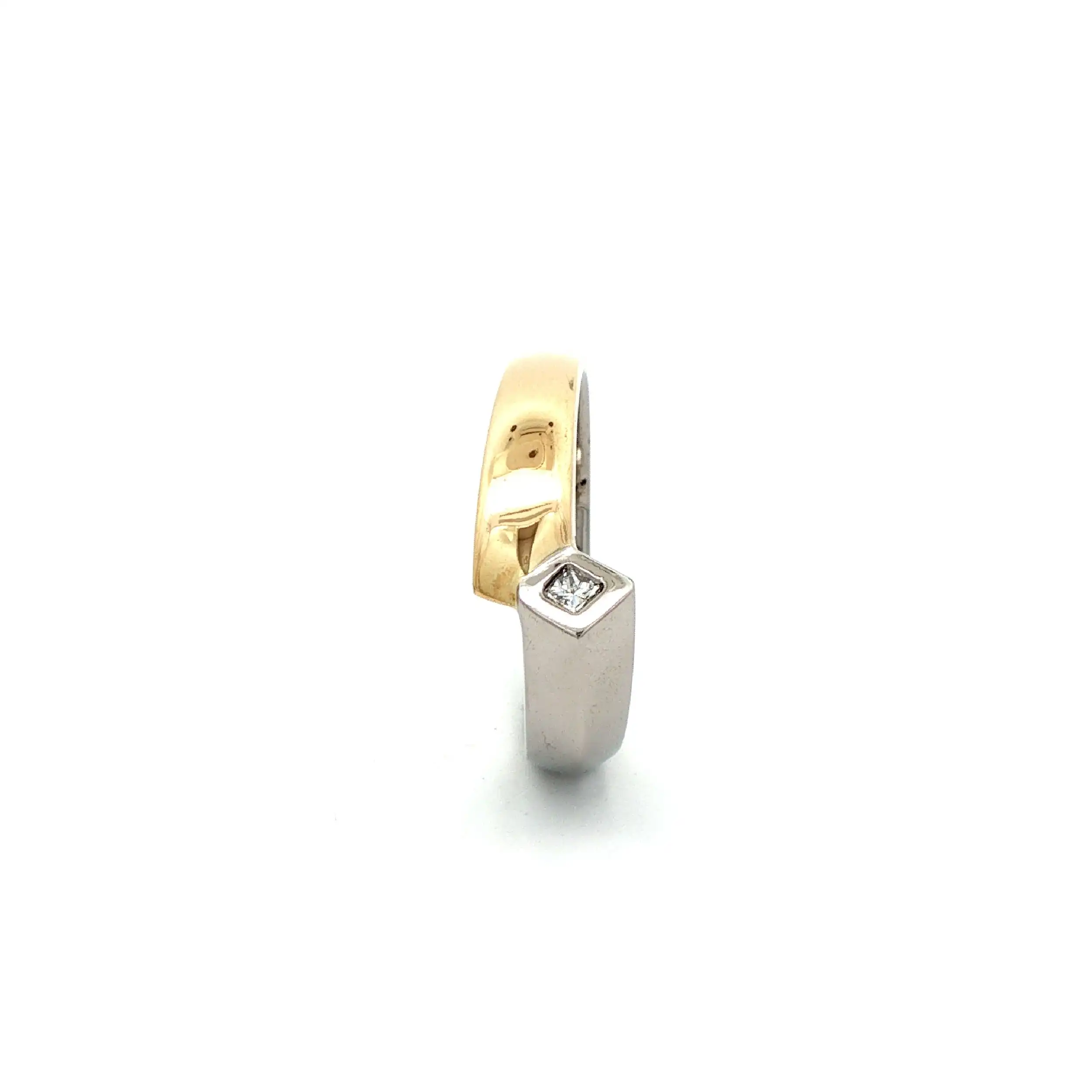 Ring Palladium 950 und 750 Gelbgold