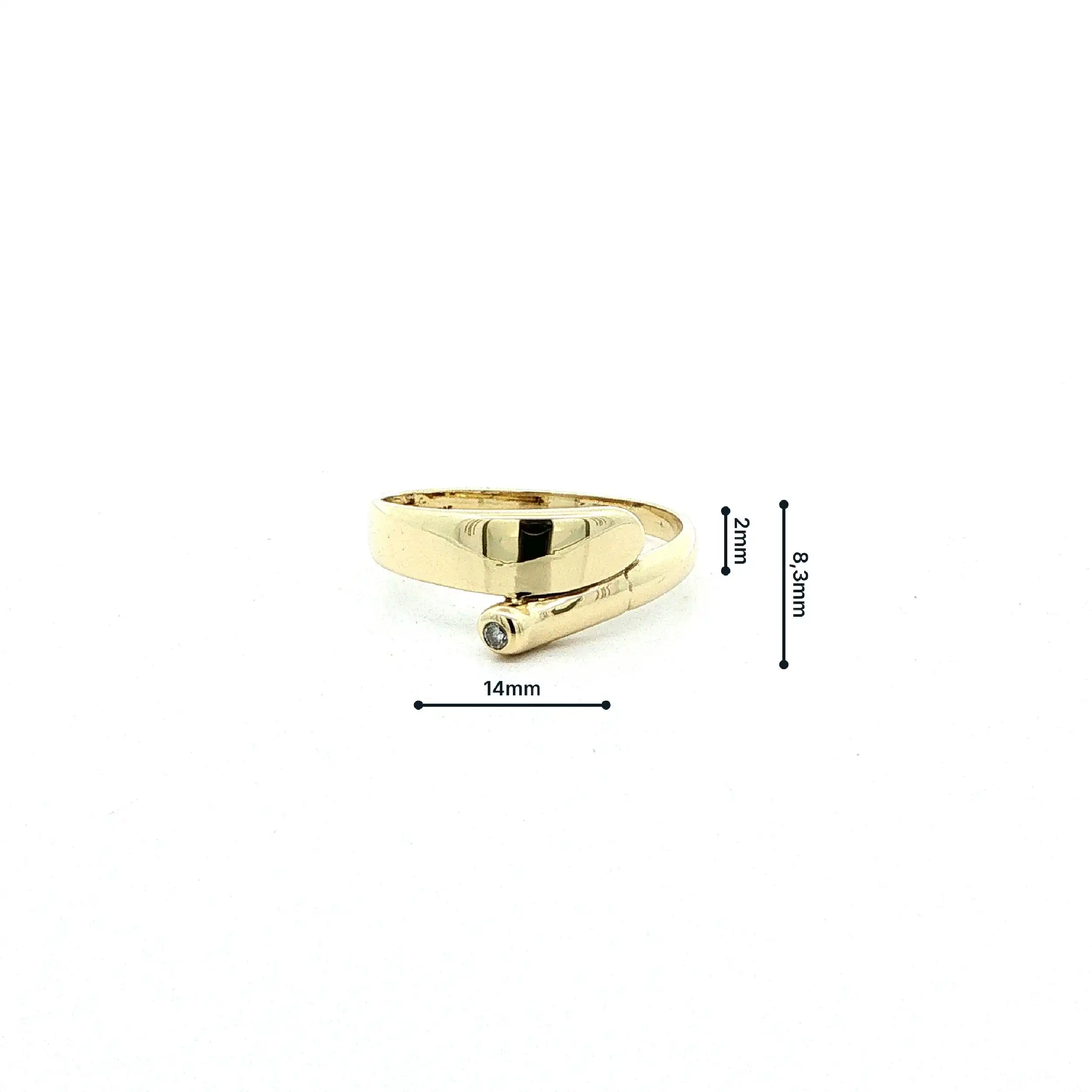 Ring Gelbgold mit Brillant Ring Gelbgold mit Brillant