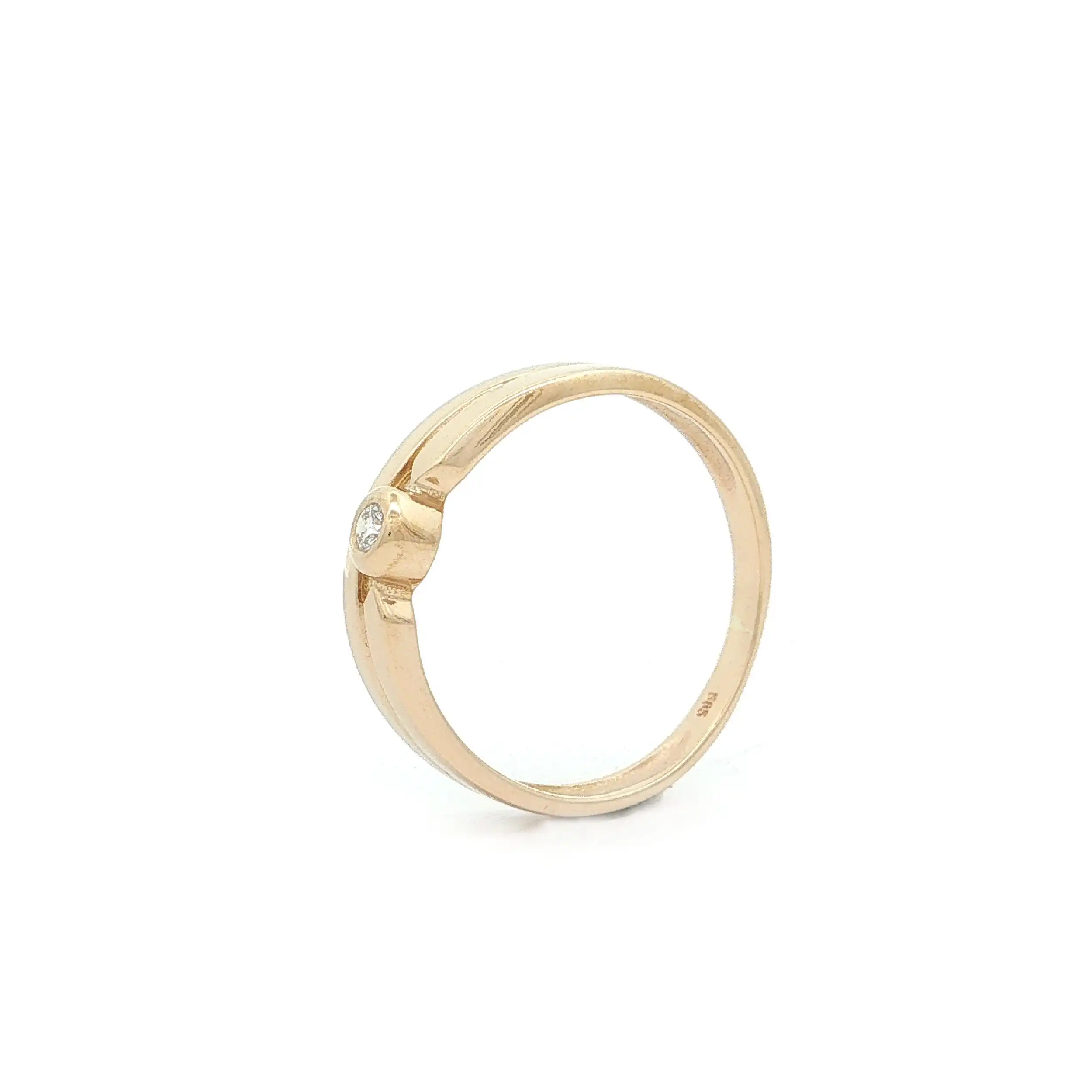 Ring Gelbgold mit Brillant Ring Gelbgold mit Brillant